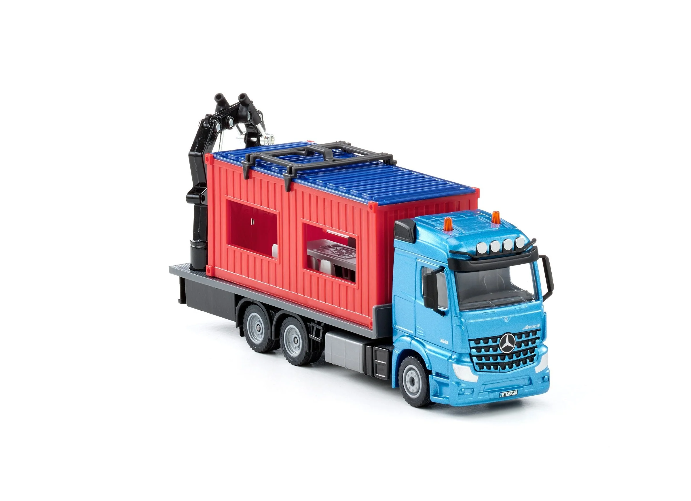 Siku 1:50 Mercedes Truck with Portable Container - Image 29
