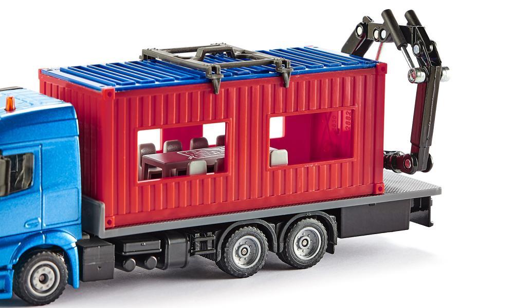 Siku 1:50 Mercedes Truck with Portable Container - Image 3