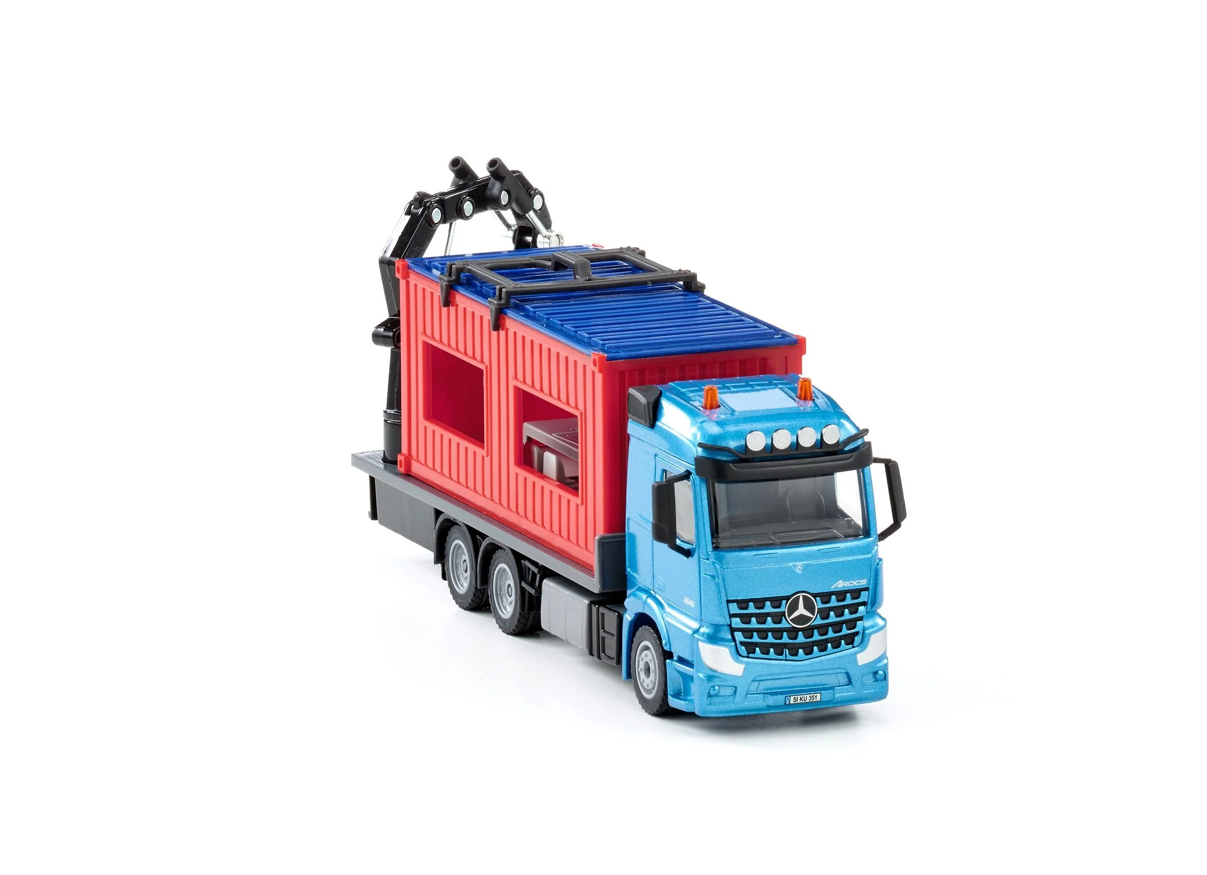 Siku 1:50 Mercedes Truck with Portable Container - Image 30