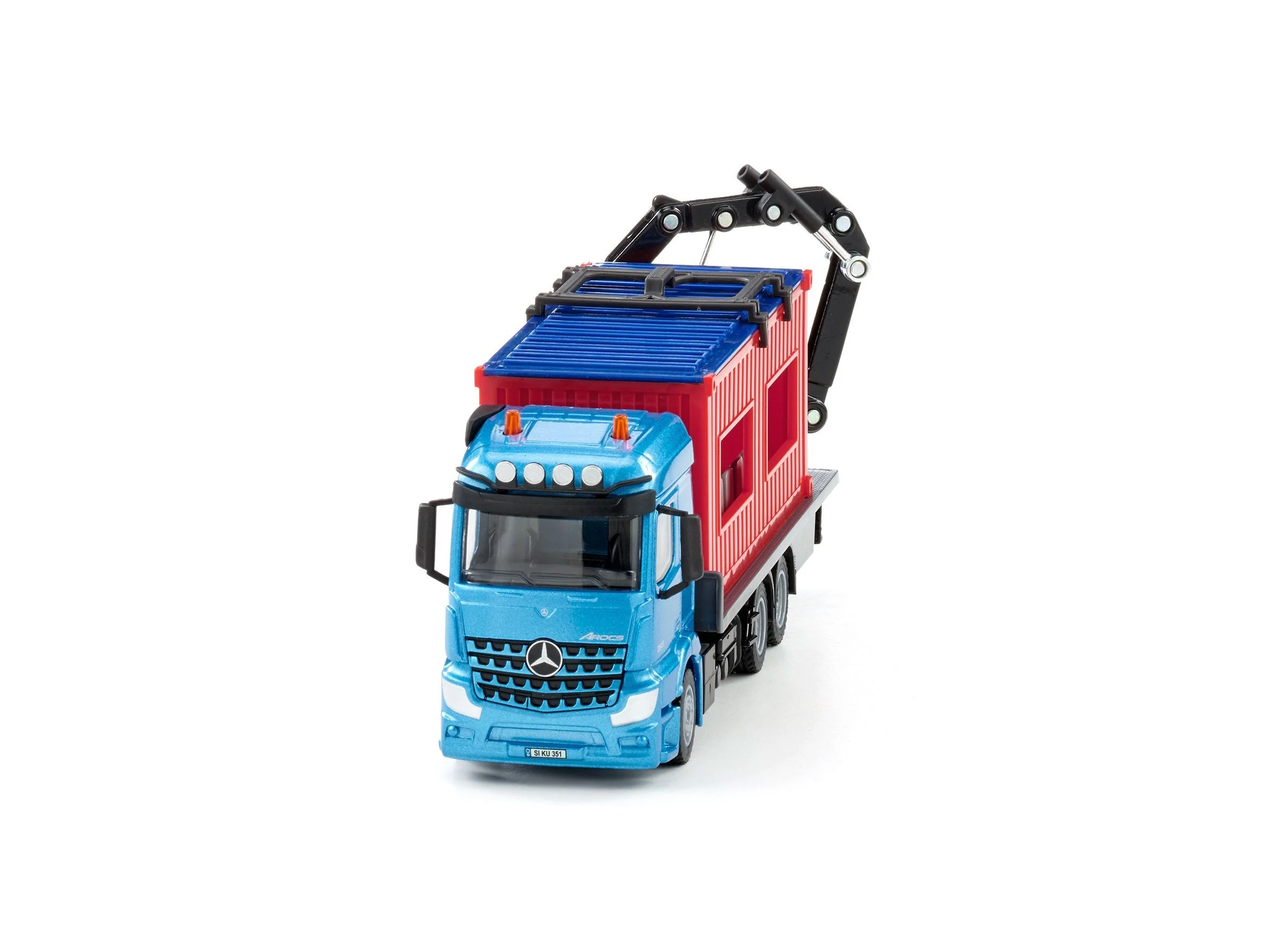 Siku 1:50 Mercedes Truck with Portable Container - Image 33