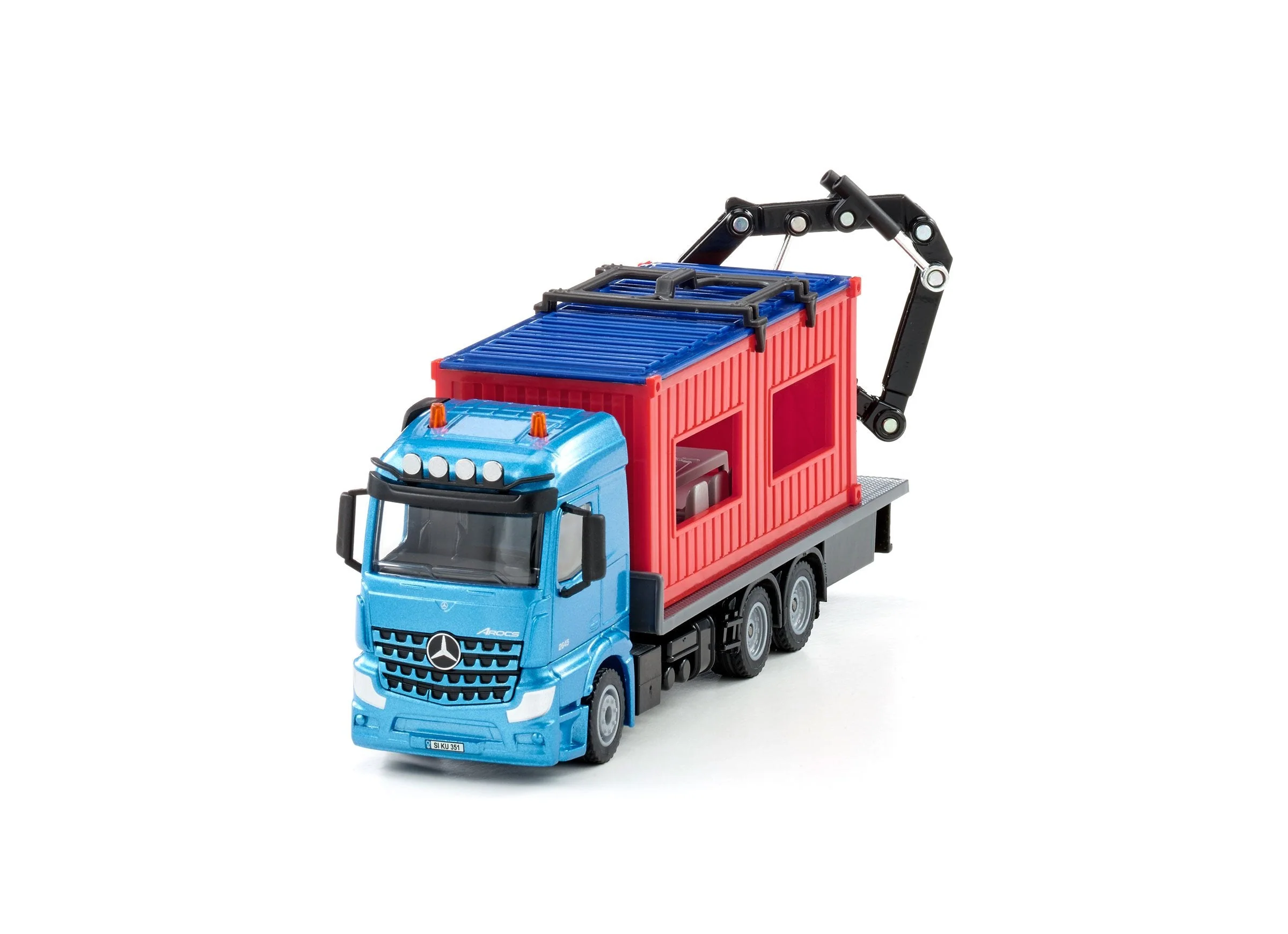 Siku 1:50 Mercedes Truck with Portable Container - Image 34