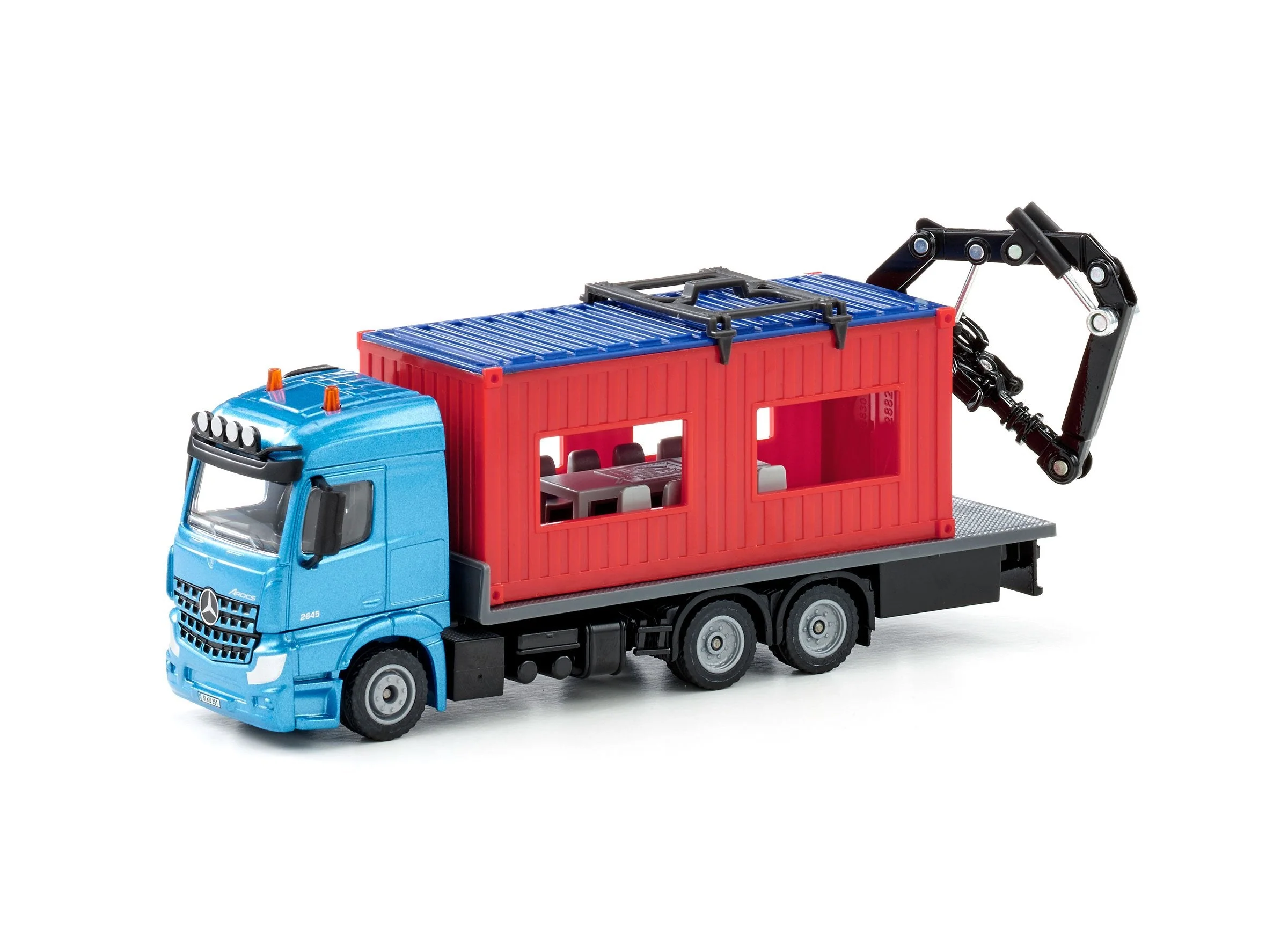 Siku 1:50 Mercedes Truck with Portable Container - Image 37