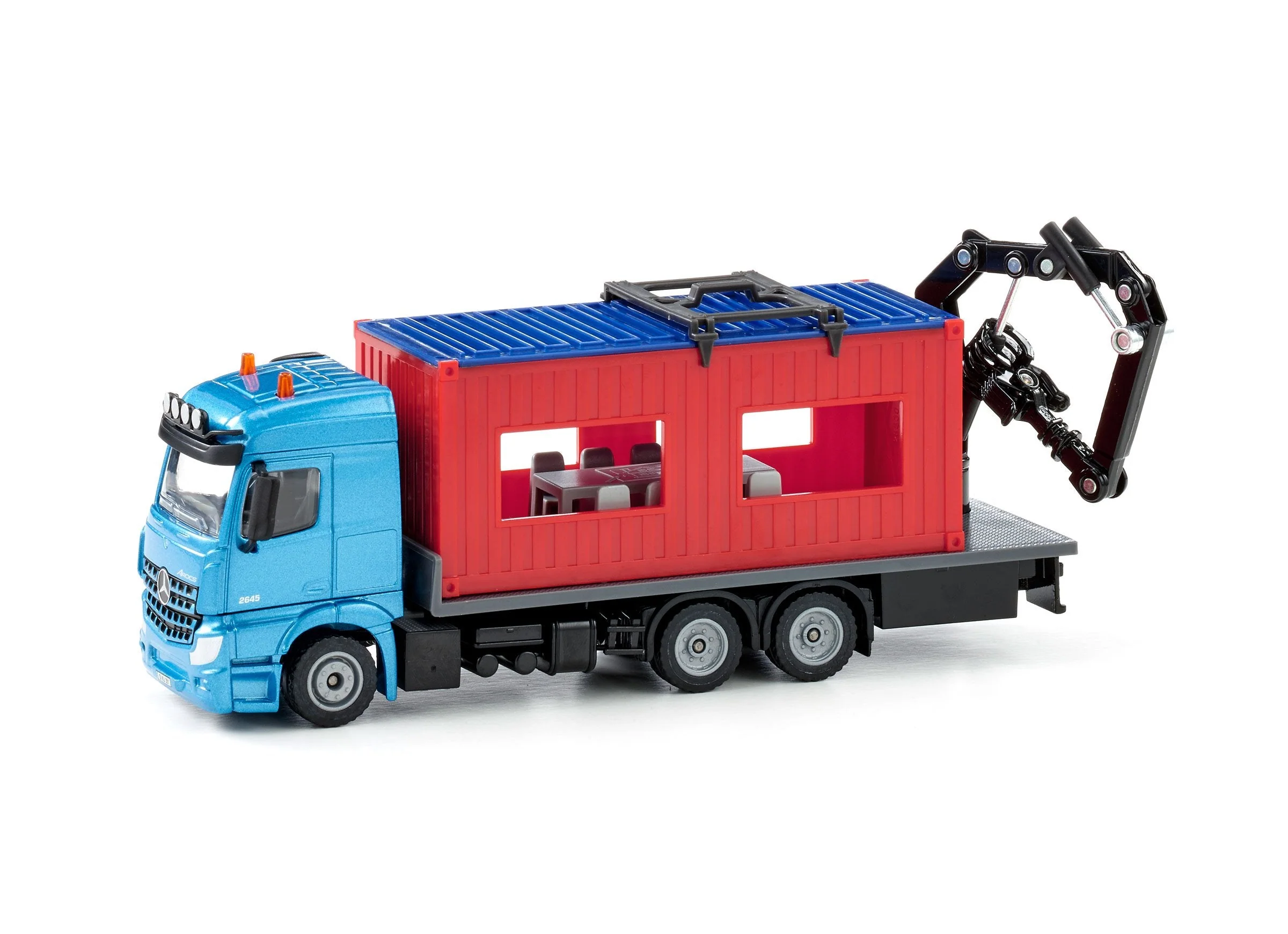 Siku 1:50 Mercedes Truck with Portable Container - Image 38
