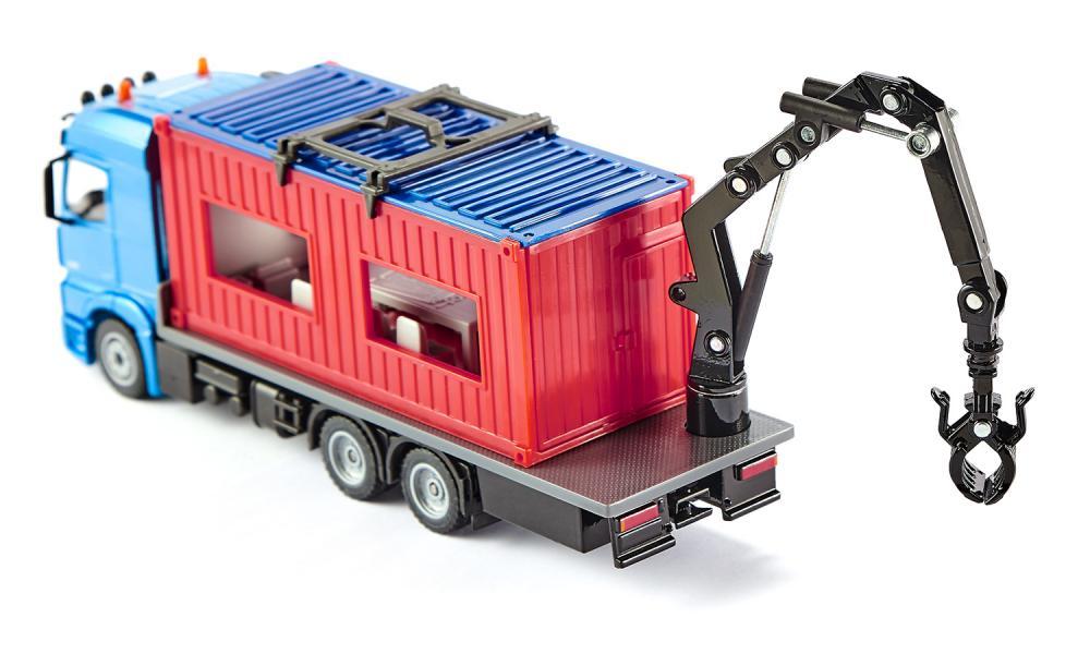 Siku 1:50 Mercedes Truck with Portable Container - Image 4