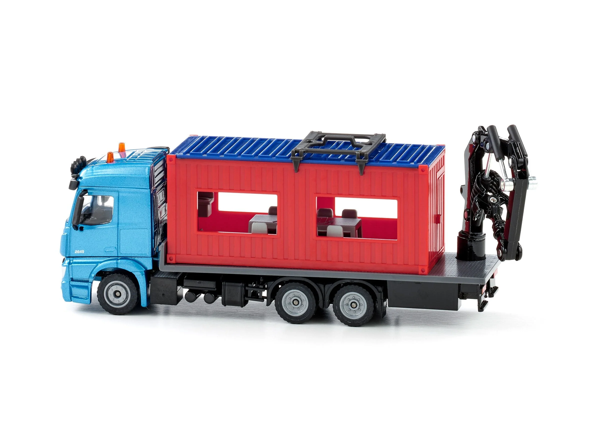 Siku 1:50 Mercedes Truck with Portable Container - Image 9