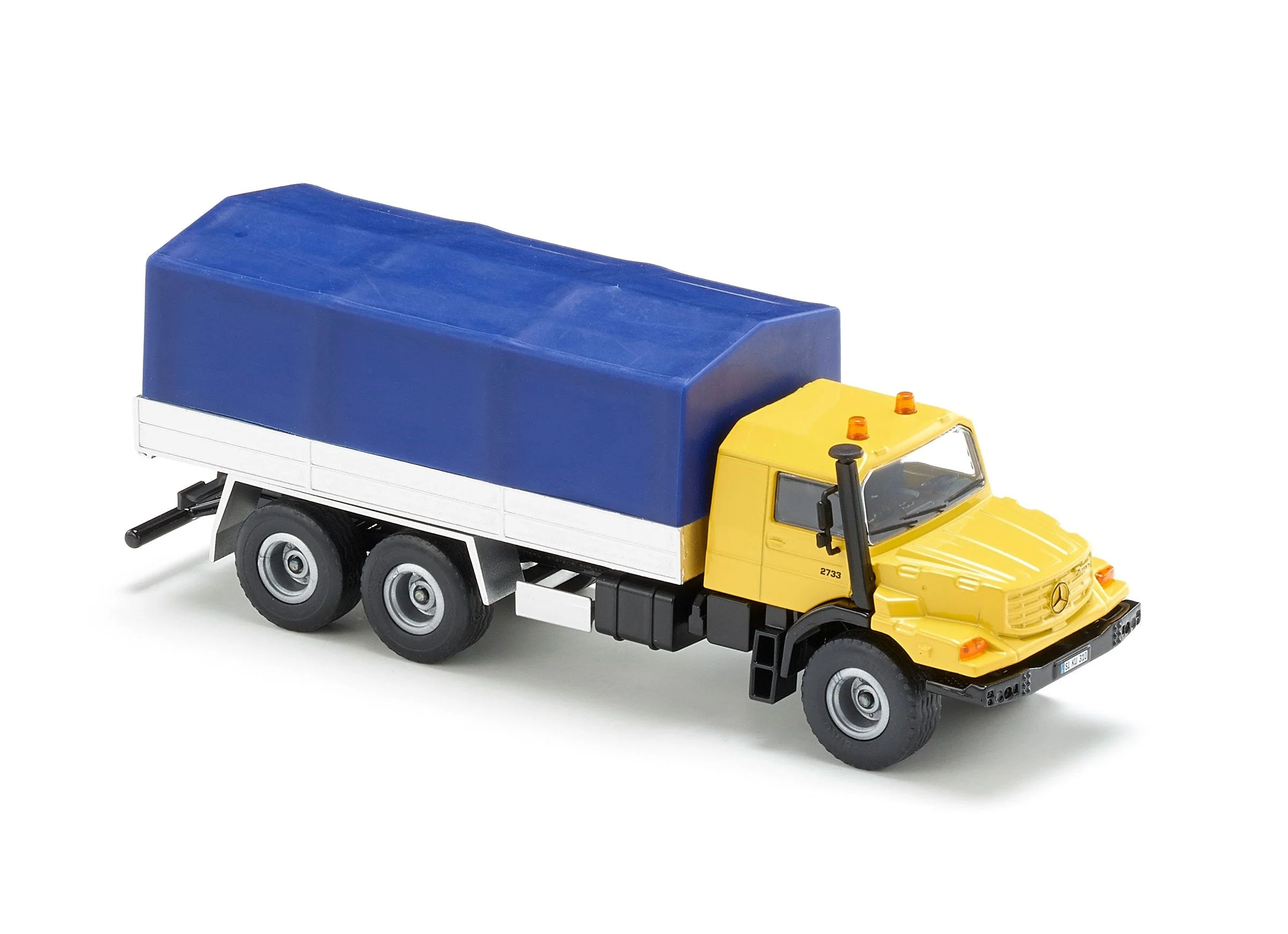 Siku 1:50 Mercedes Zetros with Covered Tray - Image 24