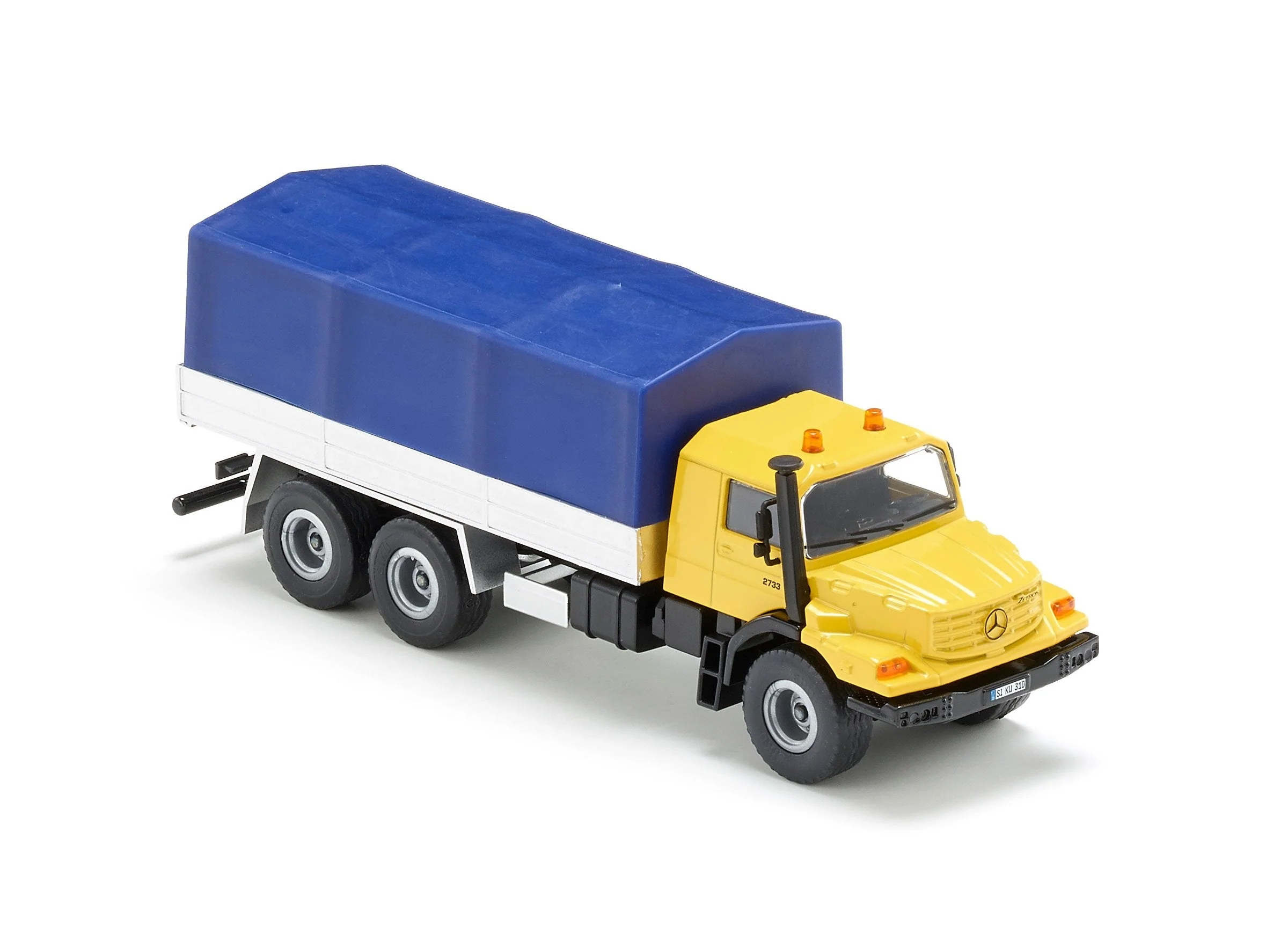 Siku 1:50 Mercedes Zetros with Covered Tray - Image 25