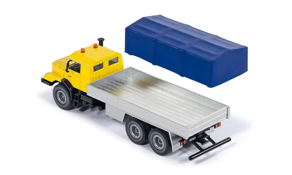 Siku 1:50 Mercedes Zetros with Covered Tray - Image 3