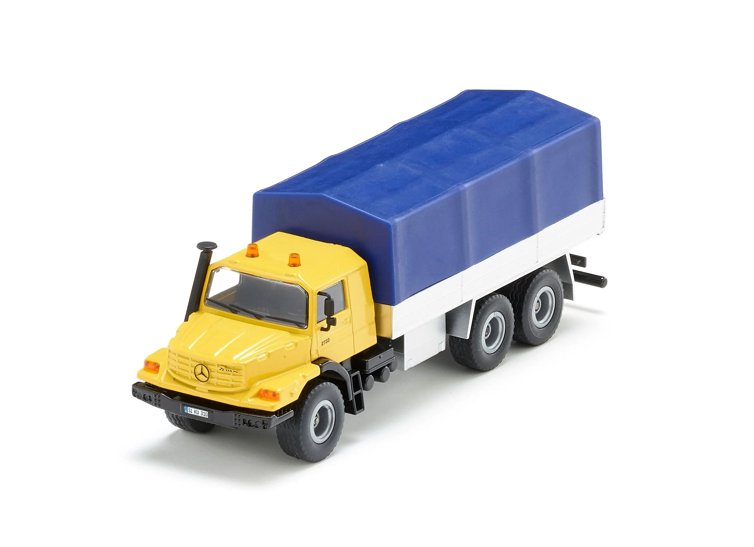 Siku 1:50 Mercedes Zetros with Covered Tray - Image 32