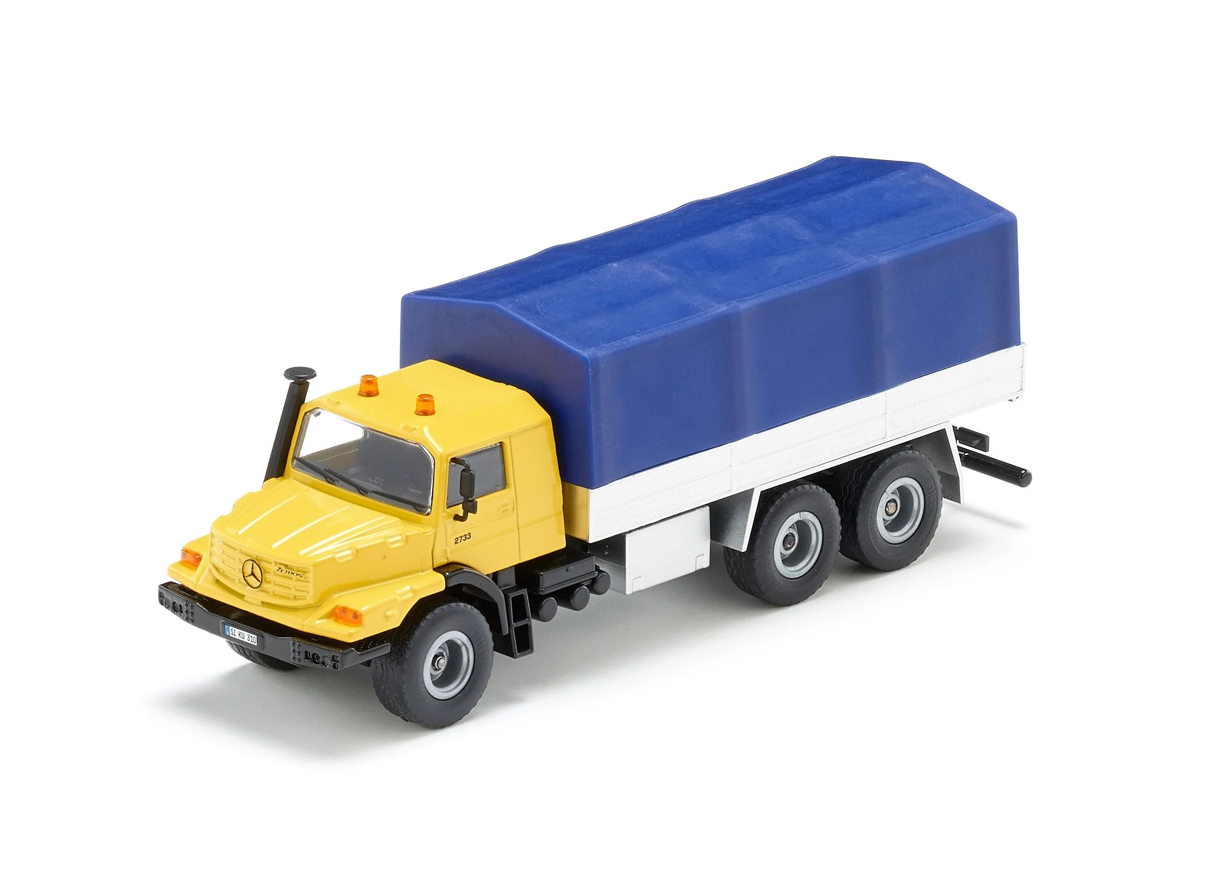 Siku 1:50 Mercedes Zetros with Covered Tray - Image 33