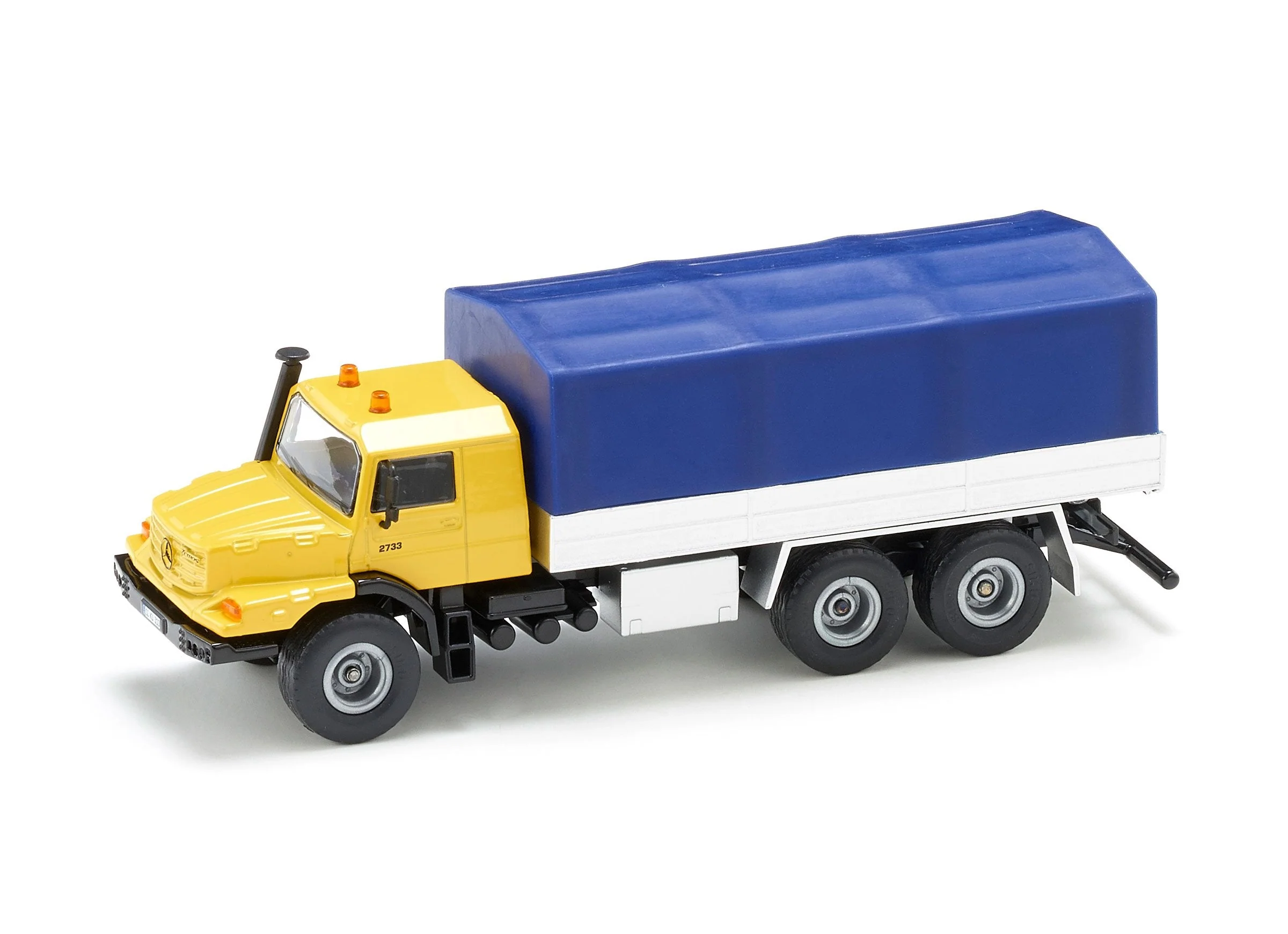 Siku 1:50 Mercedes Zetros with Covered Tray - Image 35