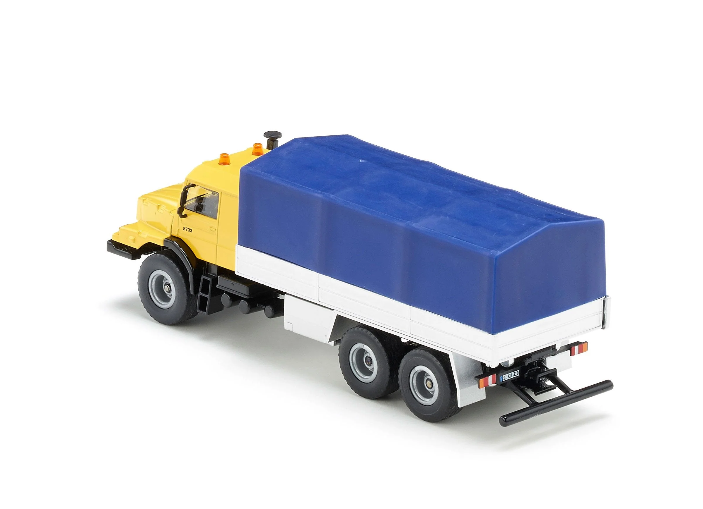 Siku 1:50 Mercedes Zetros with Covered Tray - Image 9