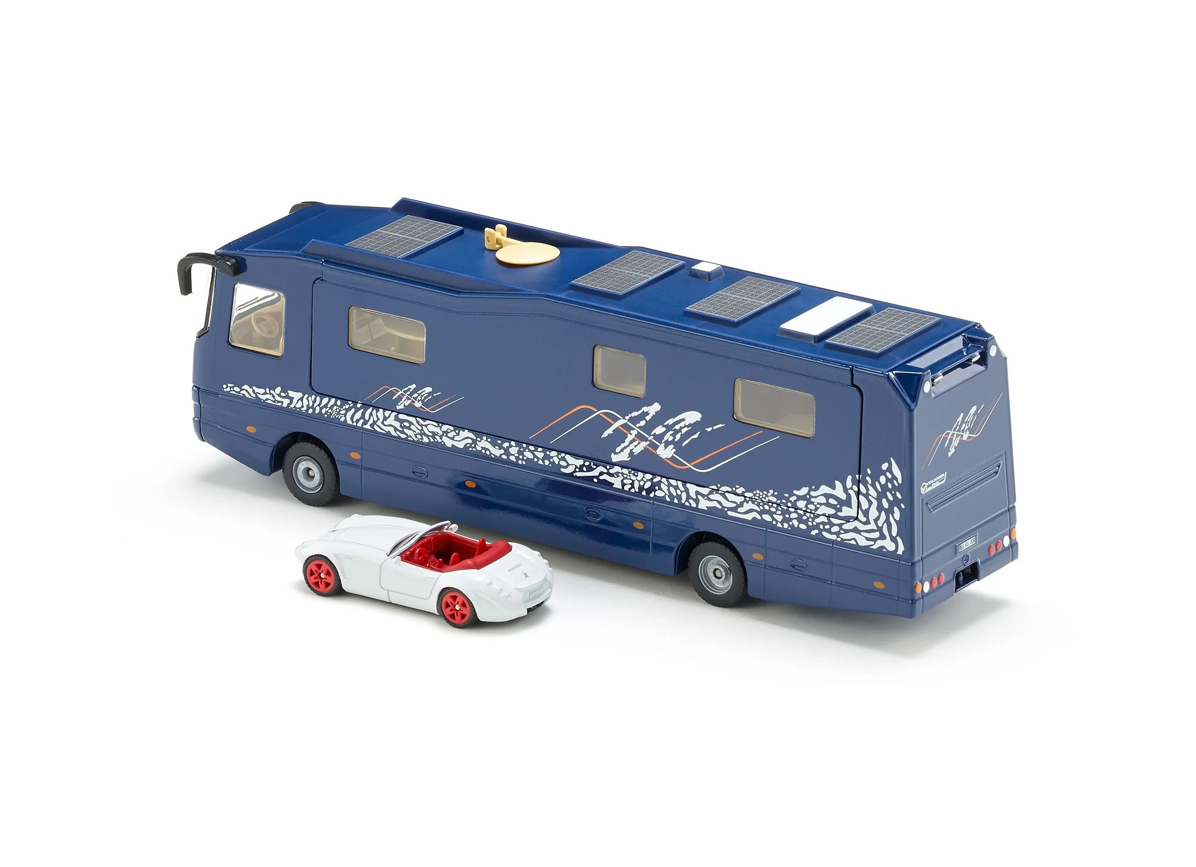 Siku 1:50 Volkner Mobil Bus with Roadster - Image 11