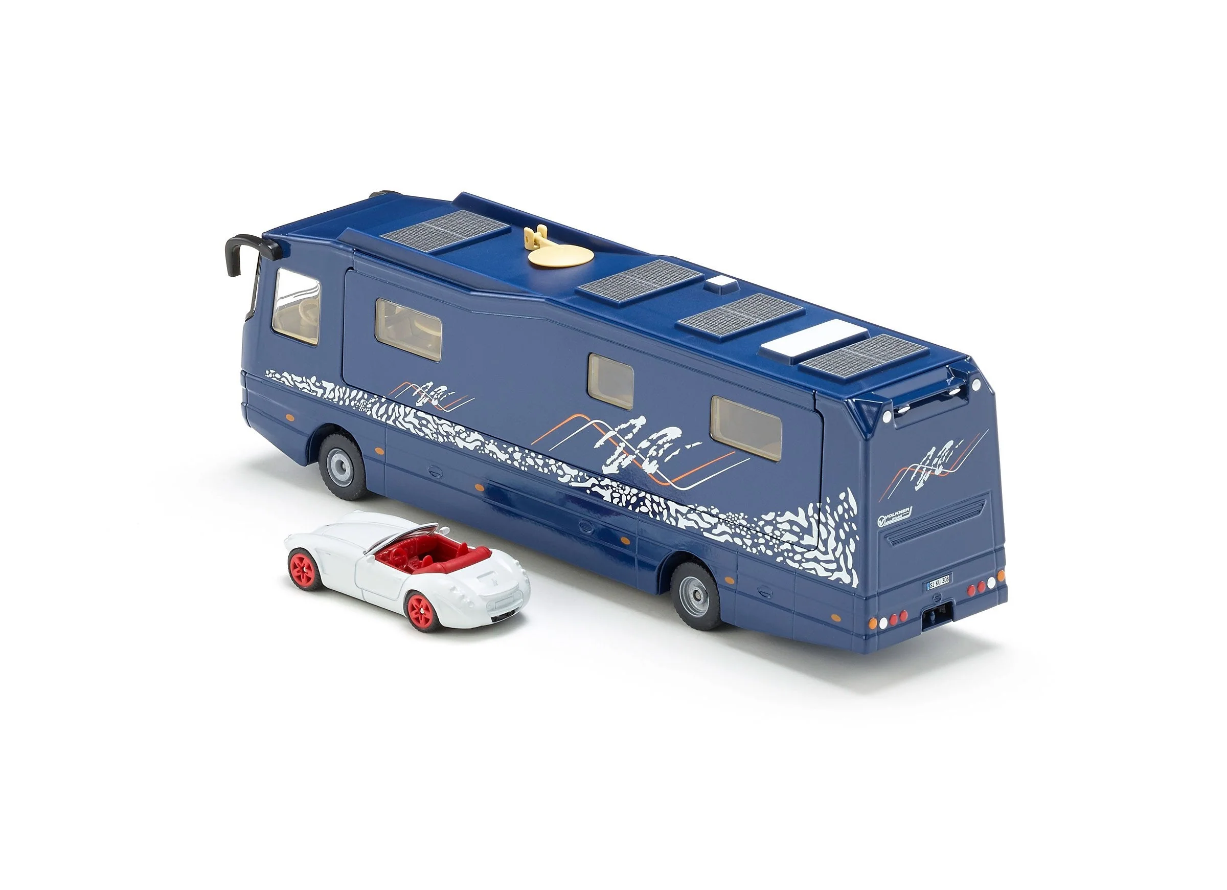 Siku 1:50 Volkner Mobil Bus with Roadster - Image 12