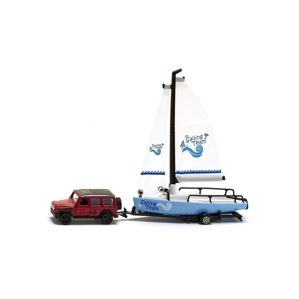 Siku 1:55 Mercedes G65 AMG with Sail Boat