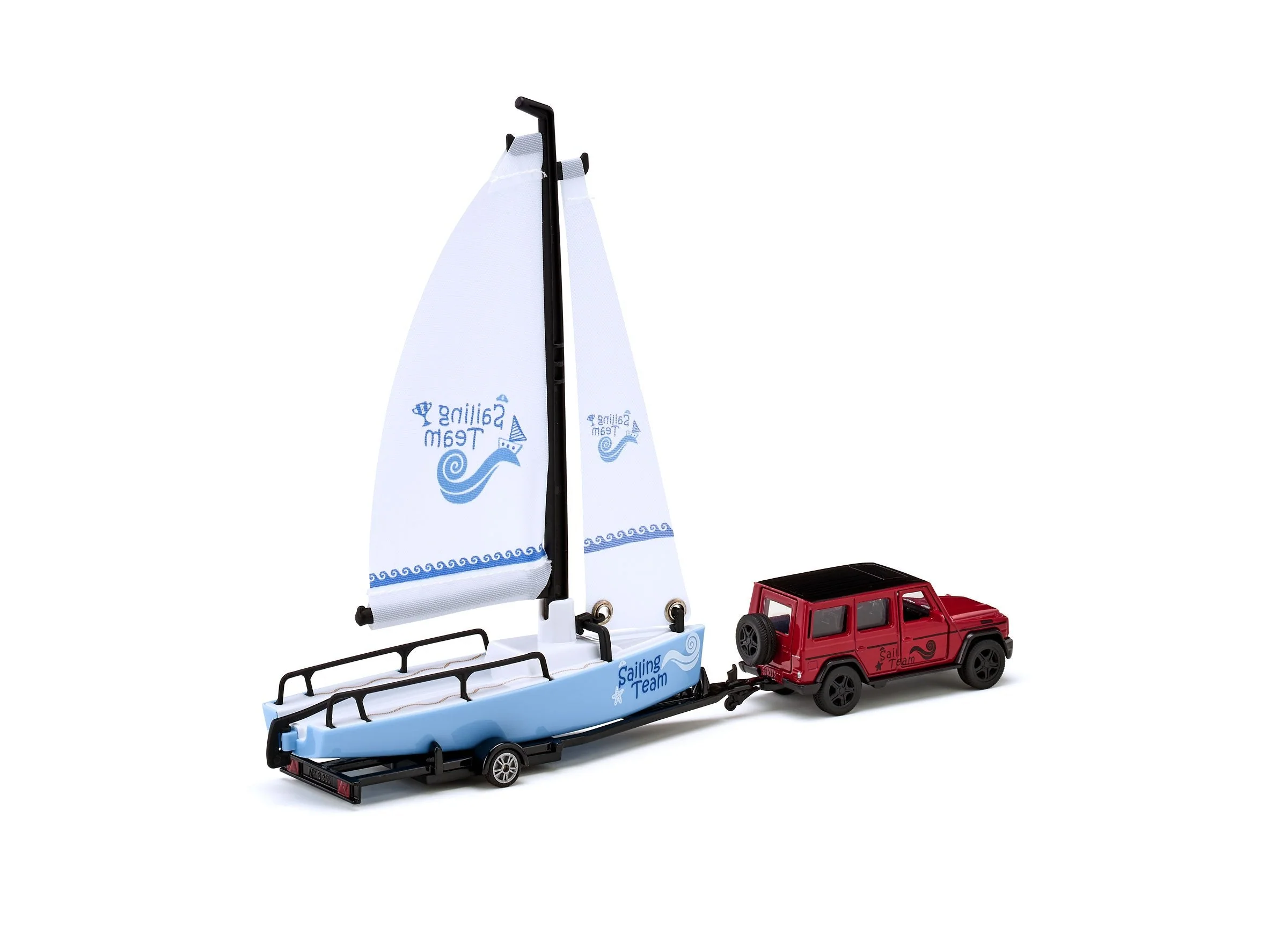 Siku 1:55 Mercedes G65 AMG with Sail Boat - Image 21