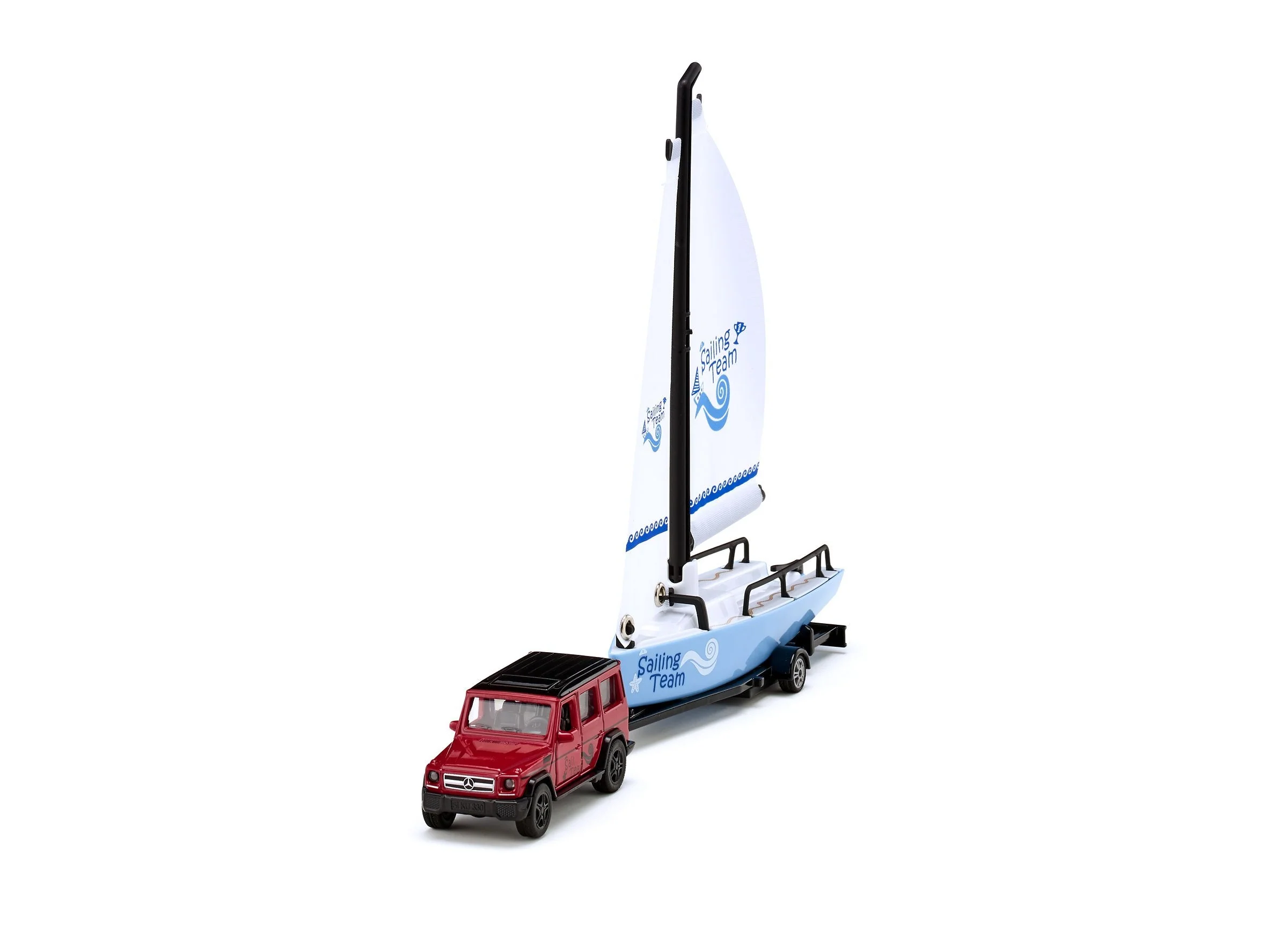 Siku 1:55 Mercedes G65 AMG with Sail Boat - Image 34