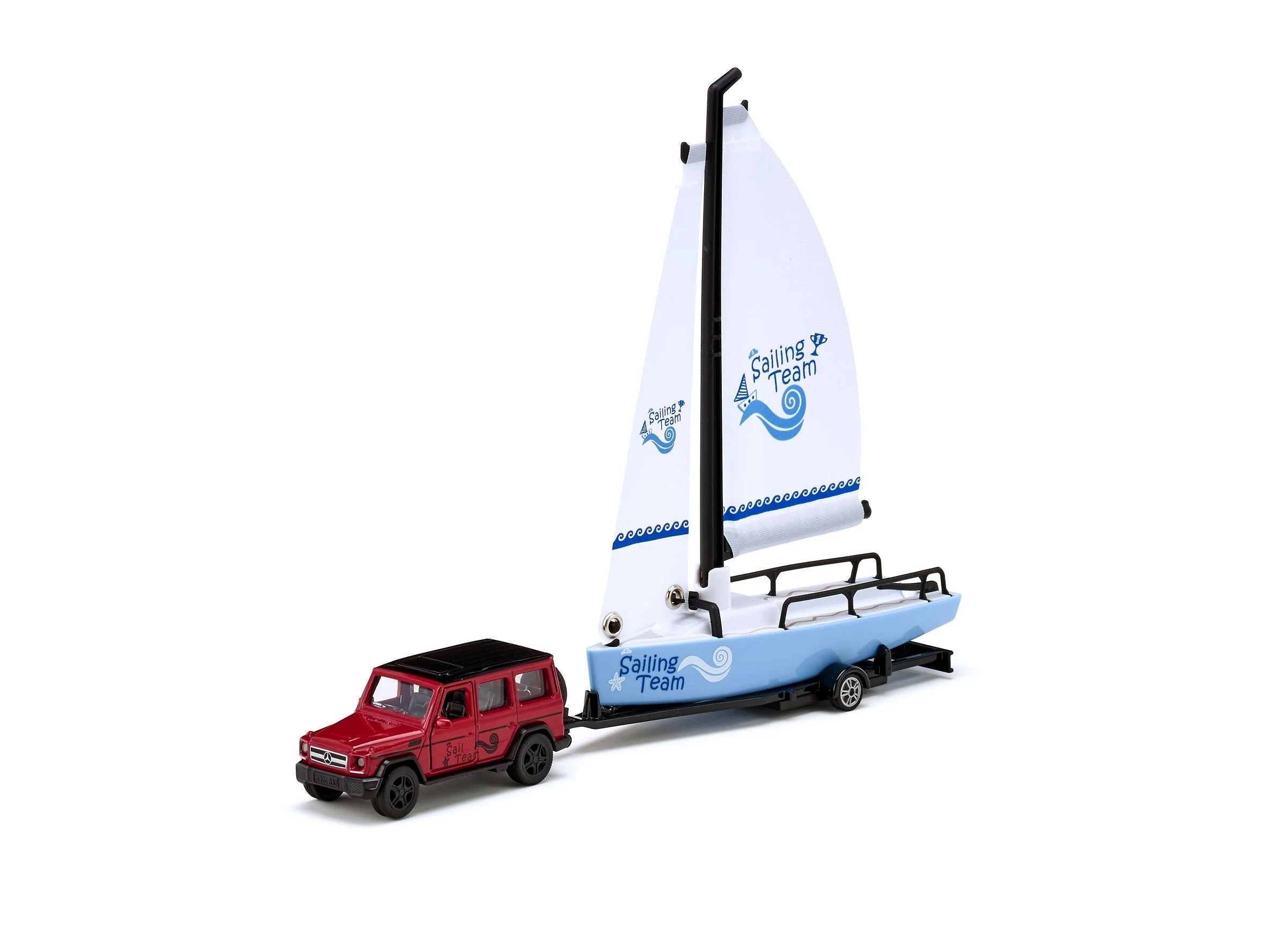 Siku 1:55 Mercedes G65 AMG with Sail Boat - Image 36
