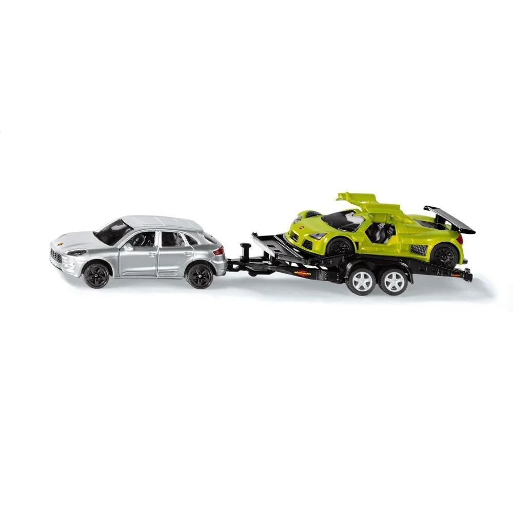 Siku 1:55 Porsche with Trailer & Carrera GT