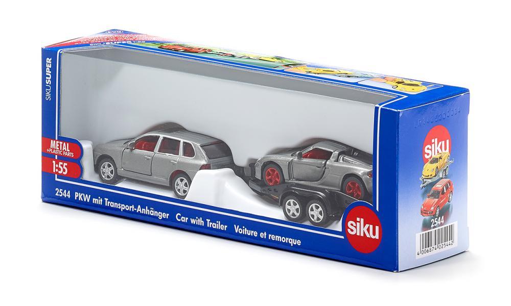 Siku 1:55 Porsche with Trailer & Carrera GT - Image 2