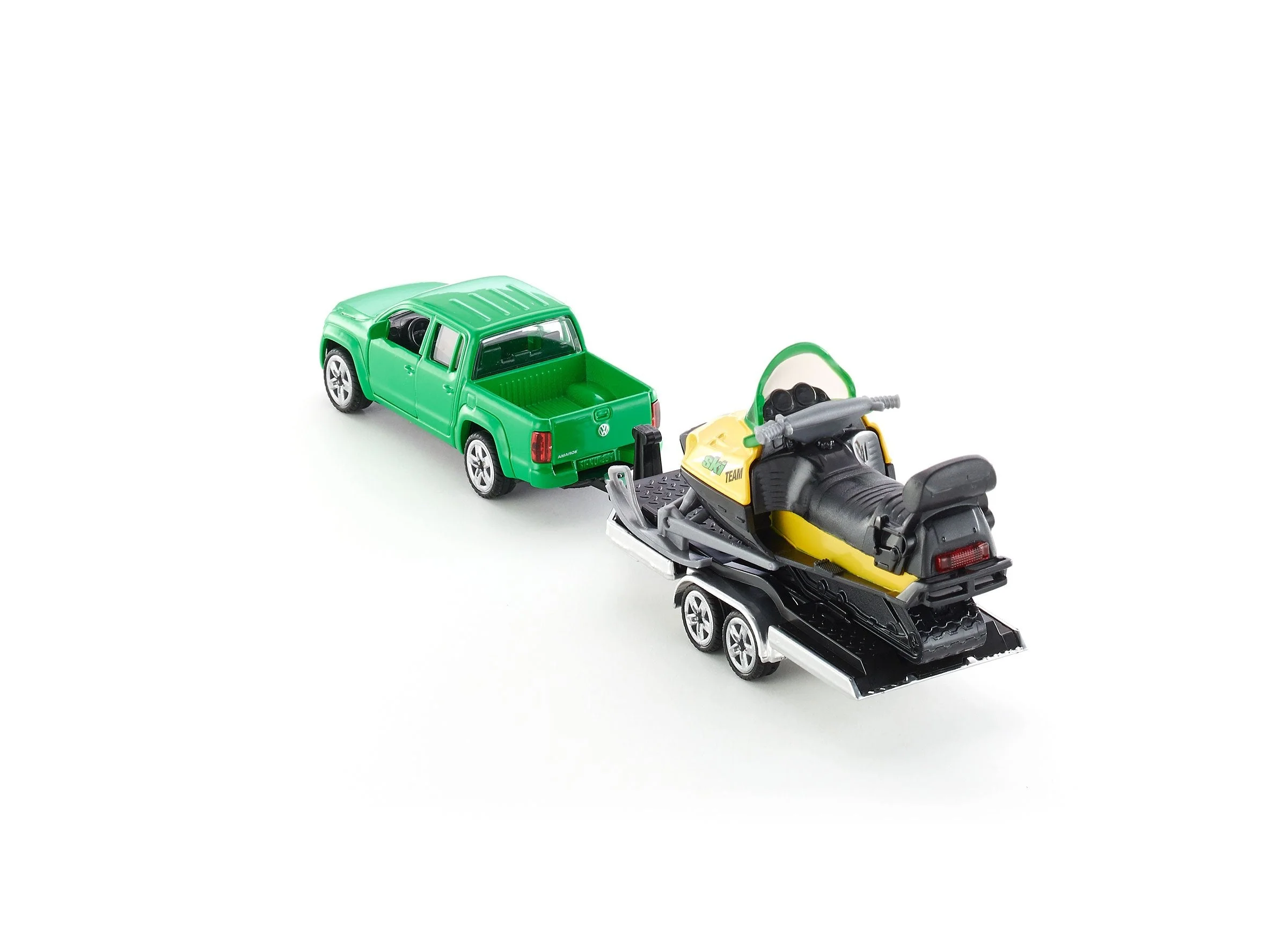 Siku 1:55 VW Amarok with Trailer & Snow Mobile - Image 12