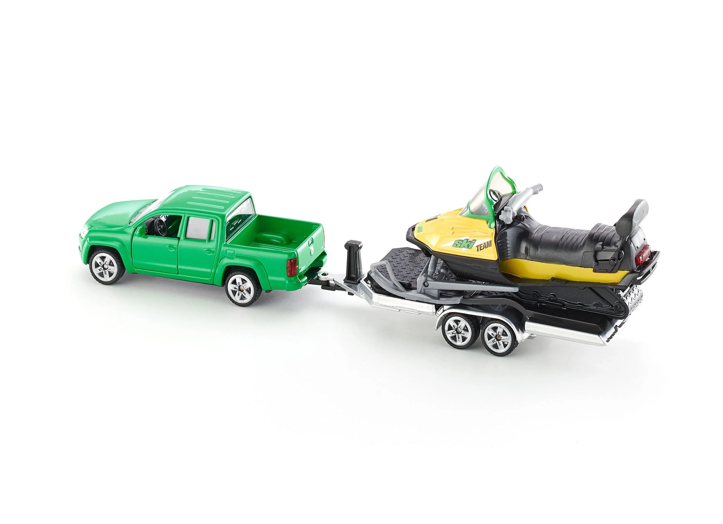 Siku 1:55 VW Amarok with Trailer & Snow Mobile - Image 9
