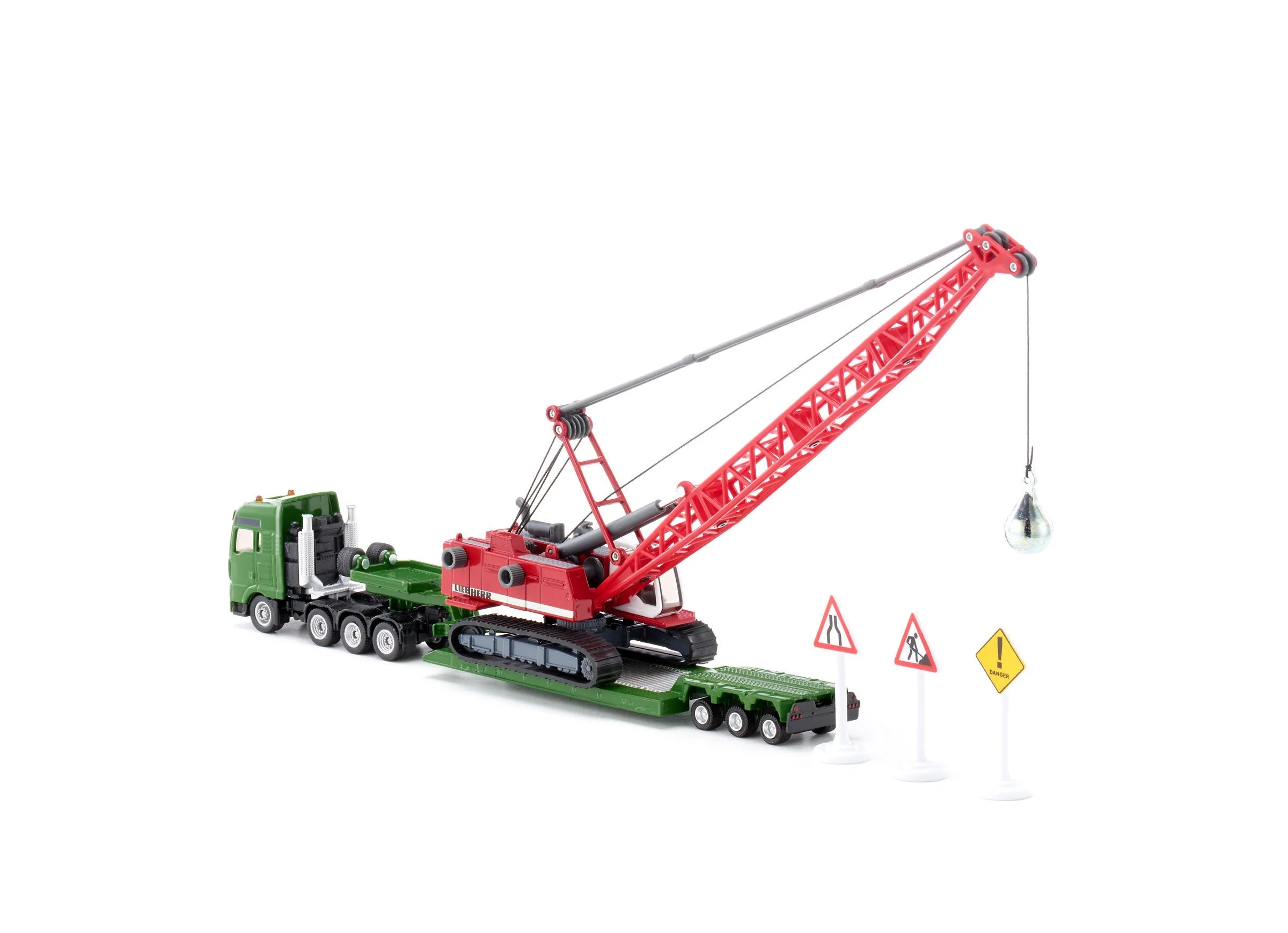 Siku 1:87 MAN with Liebherr Crawler with wrecking ball - Image 15