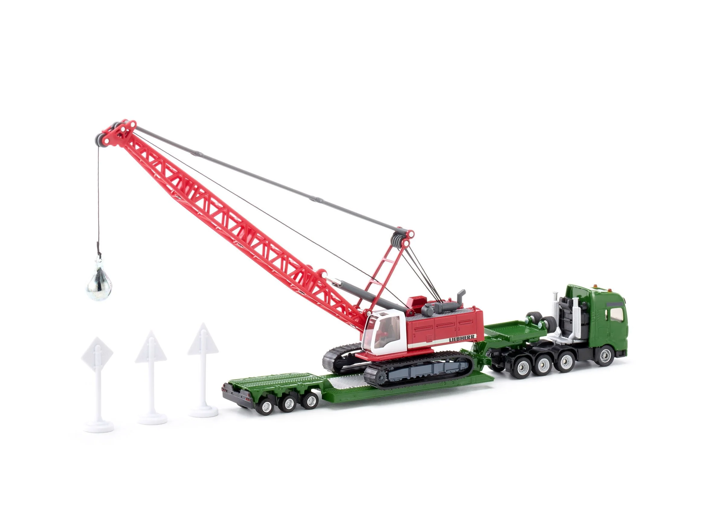 Siku 1:87 MAN with Liebherr Crawler with wrecking ball - Image 24