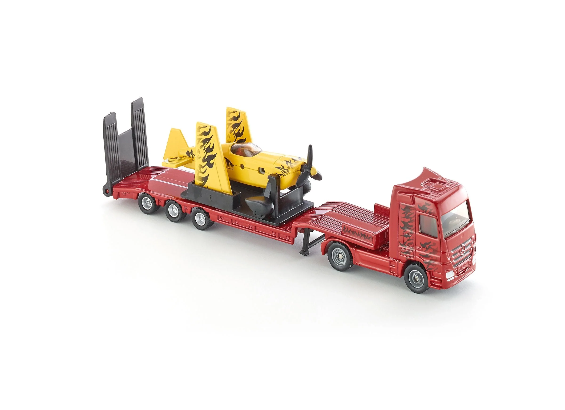 Siku 1:87 Mercedes Truck with Stunt Plane - Image 22