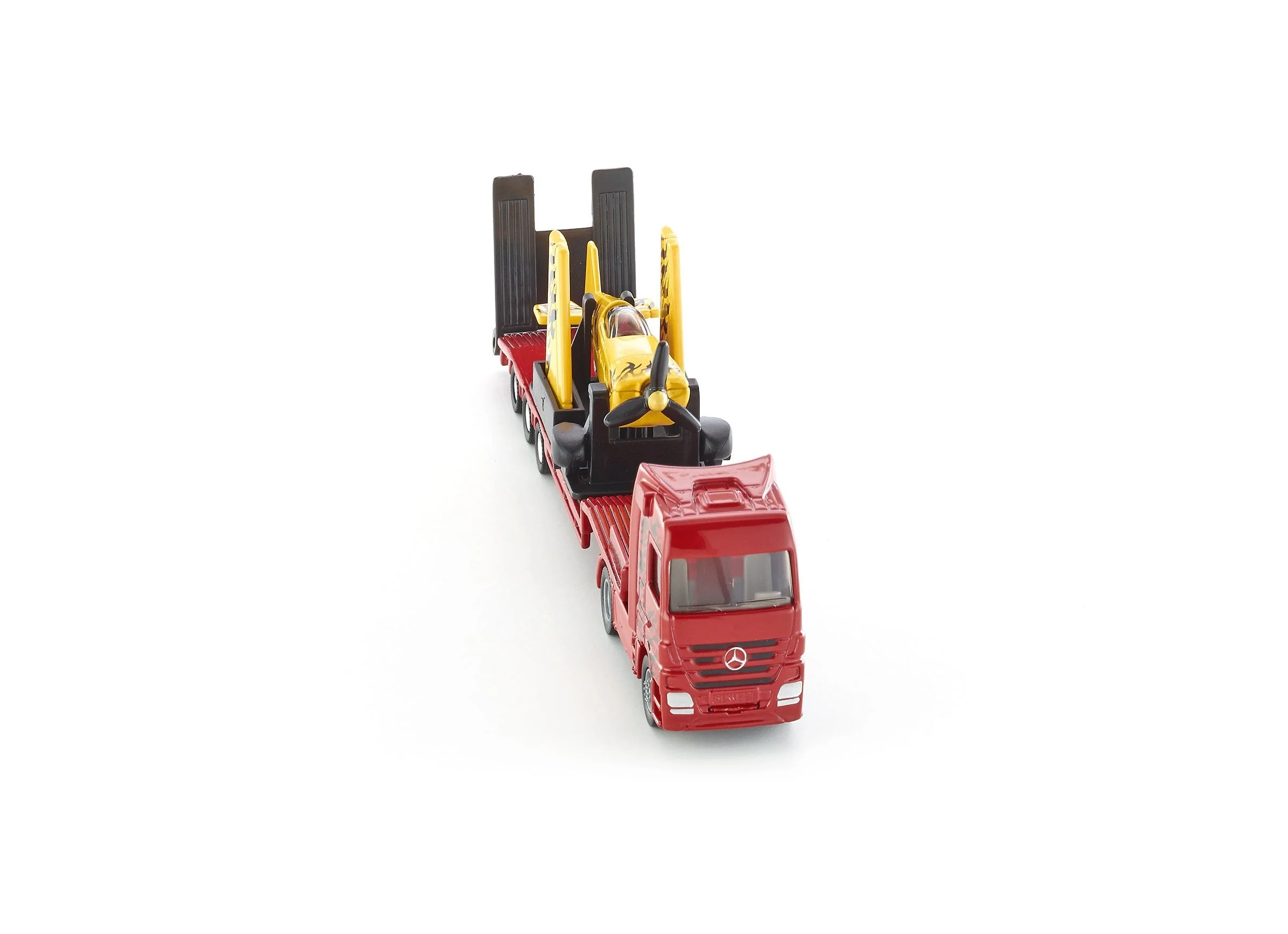 Siku 1:87 Mercedes Truck with Stunt Plane - Image 26