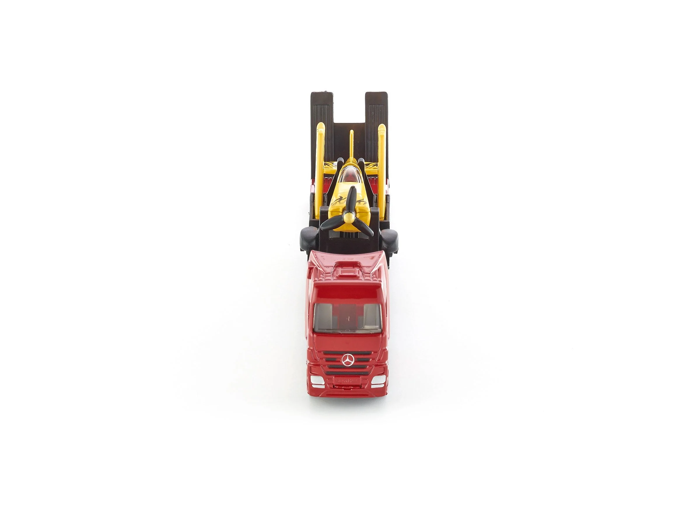 Siku 1:87 Mercedes Truck with Stunt Plane - Image 27