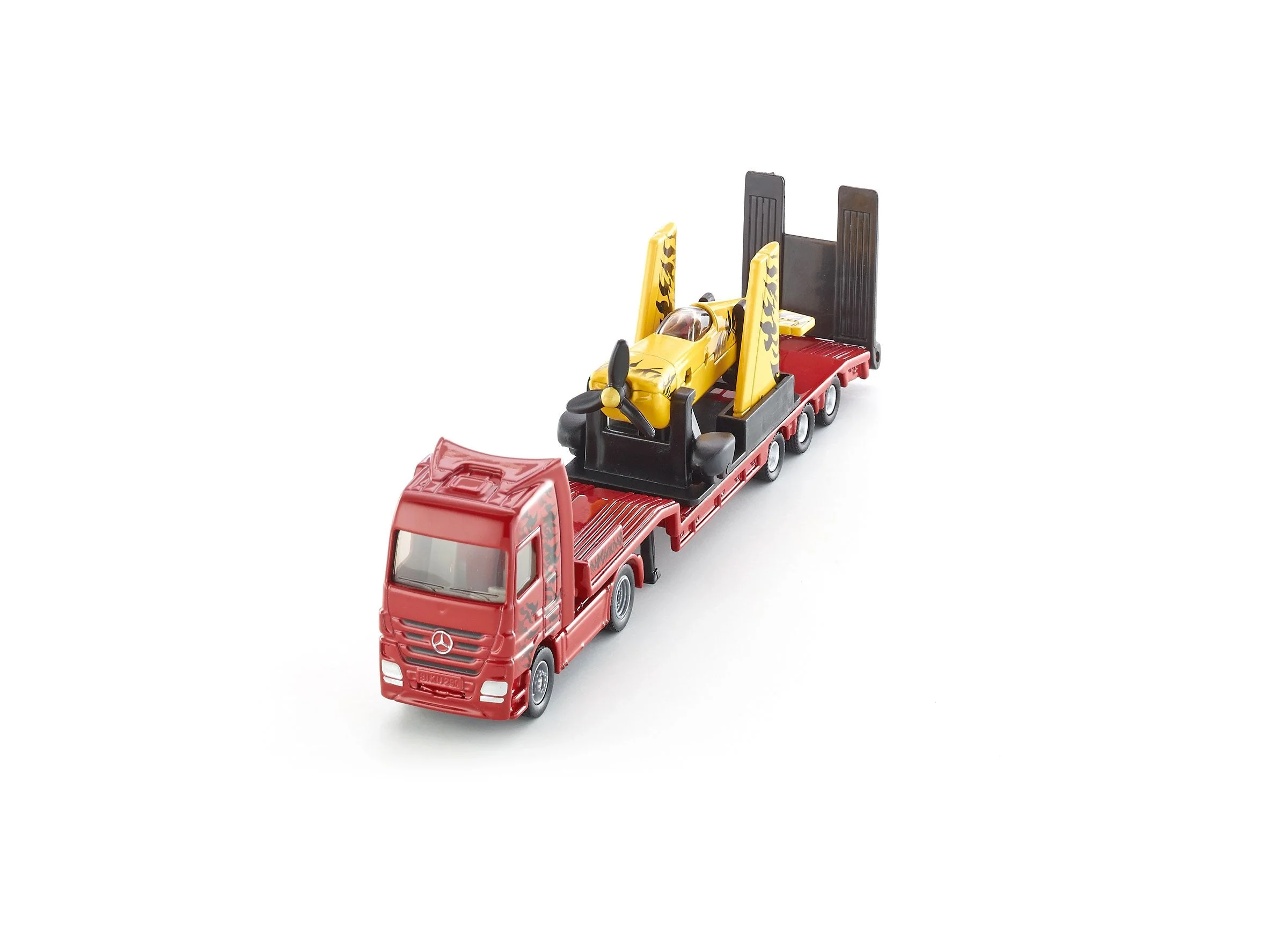 Siku 1:87 Mercedes Truck with Stunt Plane - Image 29