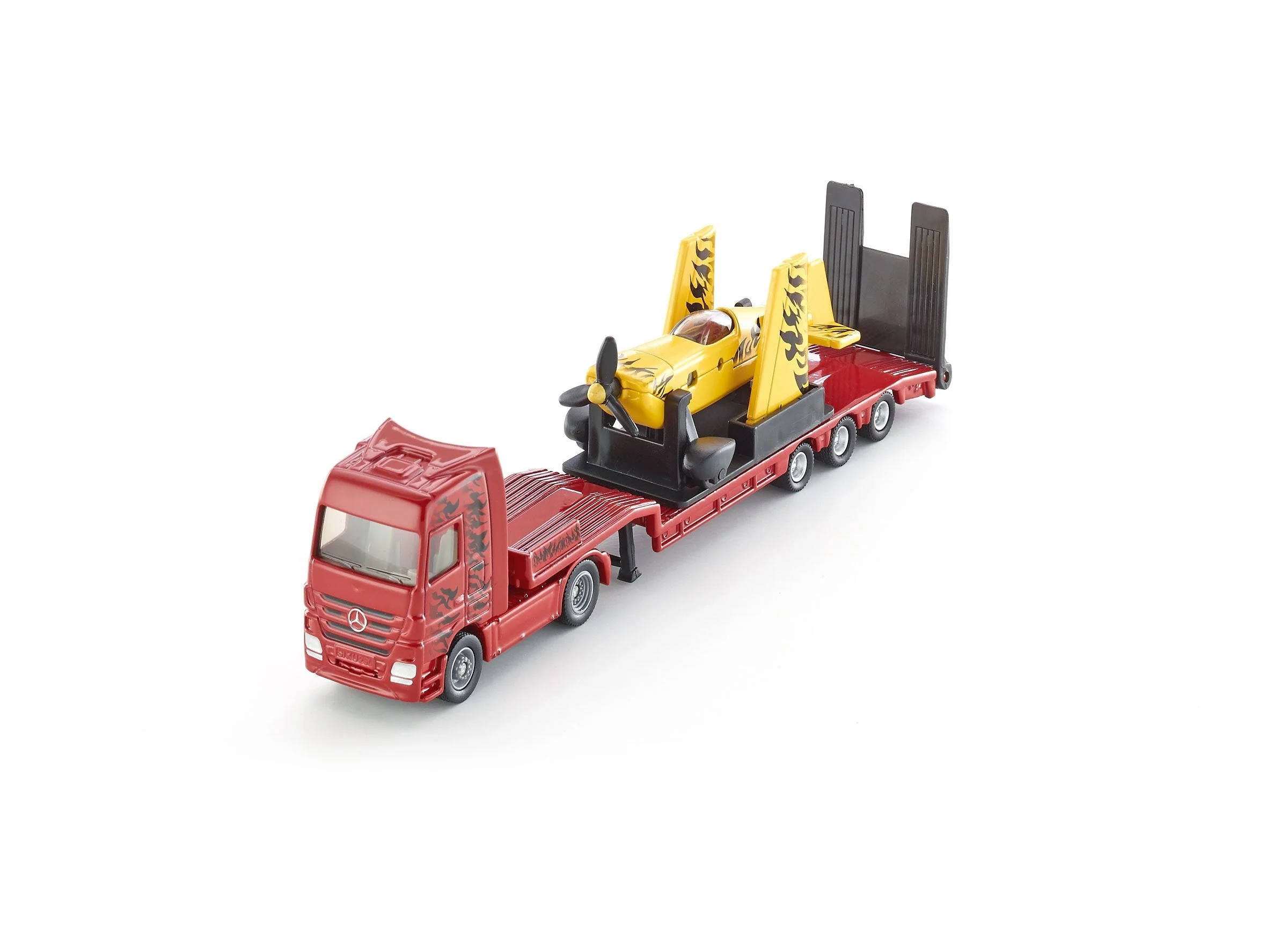 Siku 1:87 Mercedes Truck with Stunt Plane - Image 30