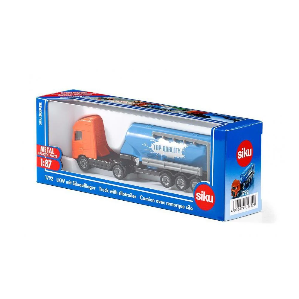 Siku 1:87 Truck with Silo Trailer - Image 2