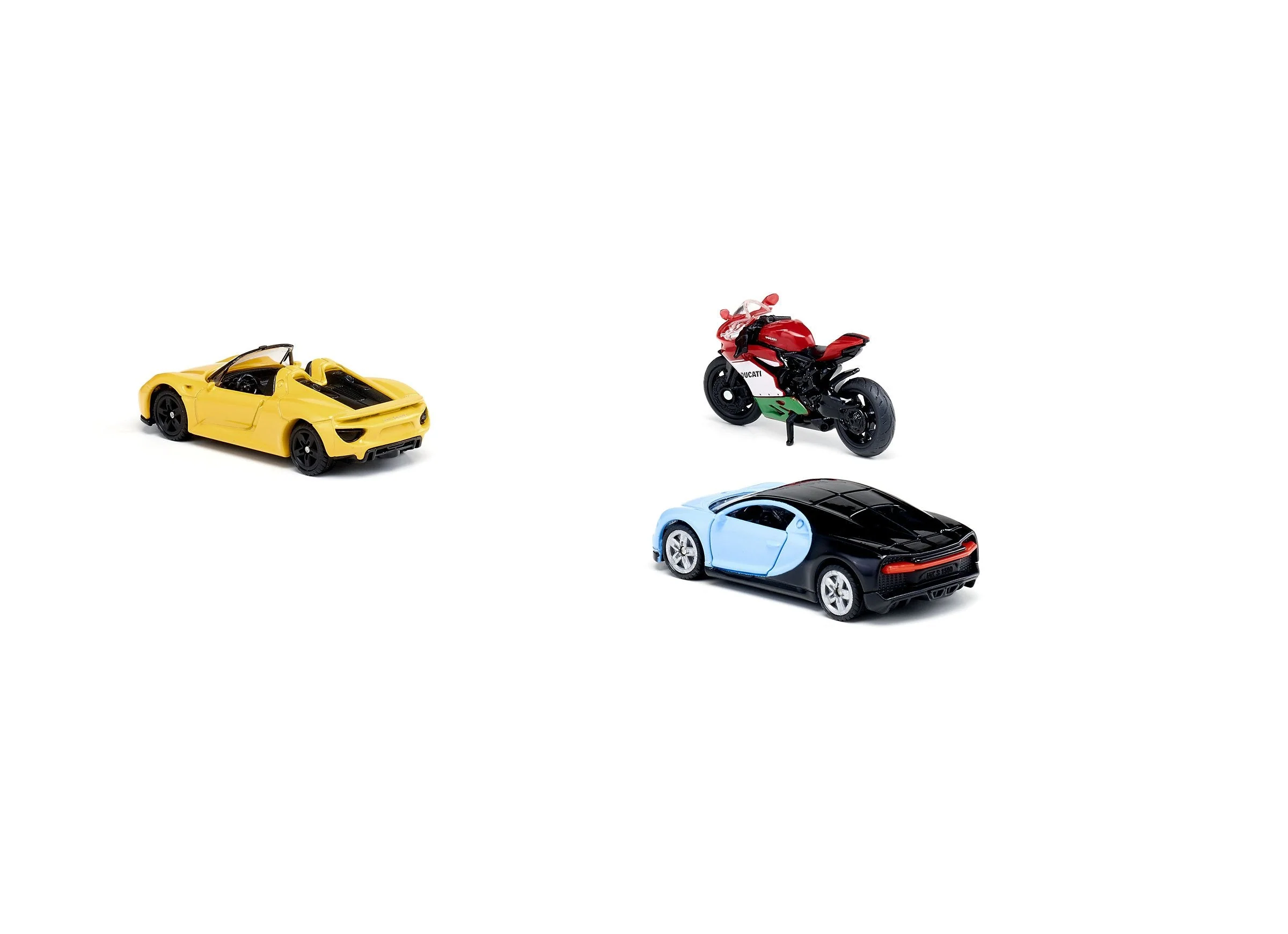 Siku 3pc Sports Car & Motorbike Set - Image 10