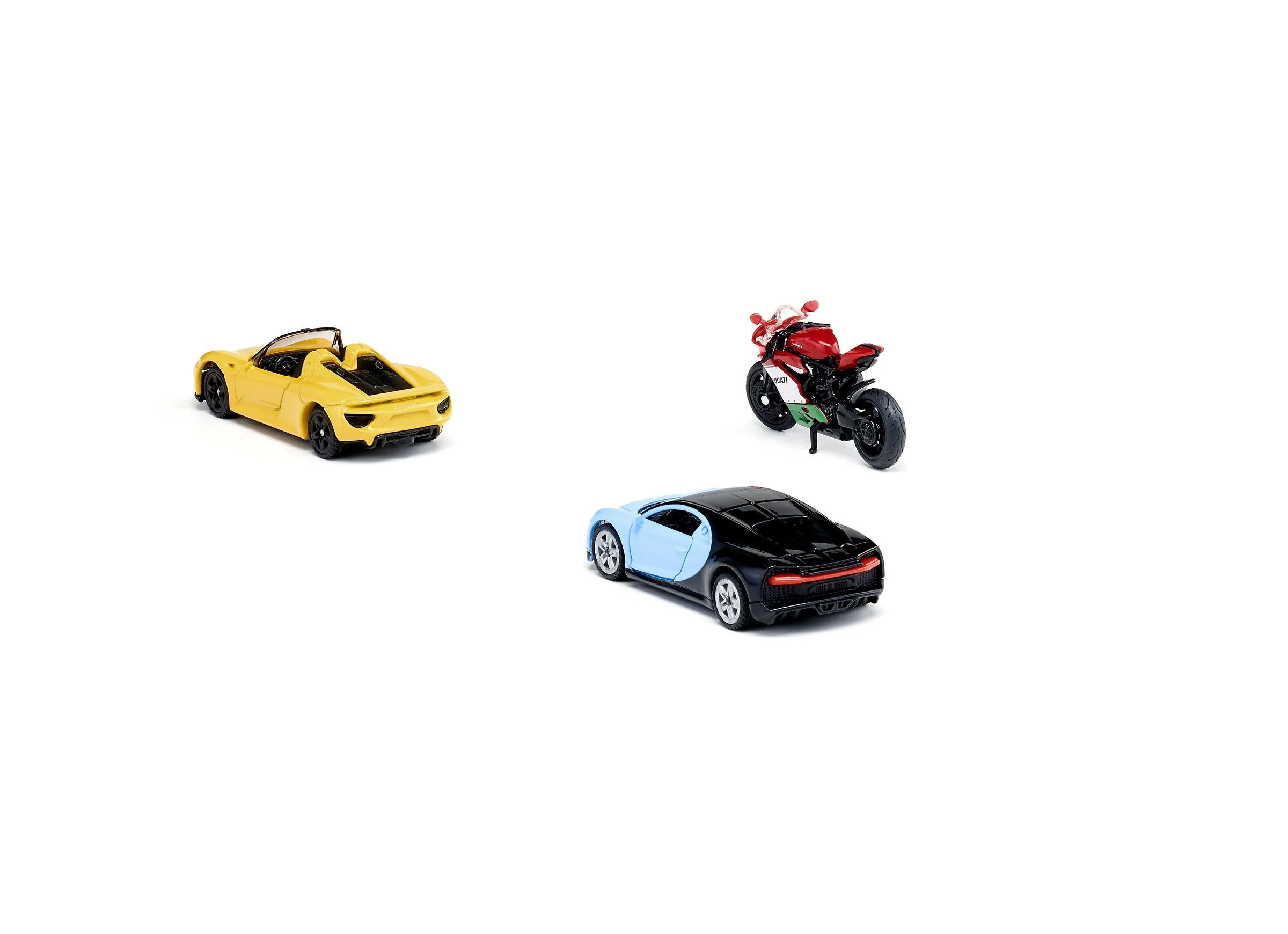 Siku 3pc Sports Car & Motorbike Set - Image 11