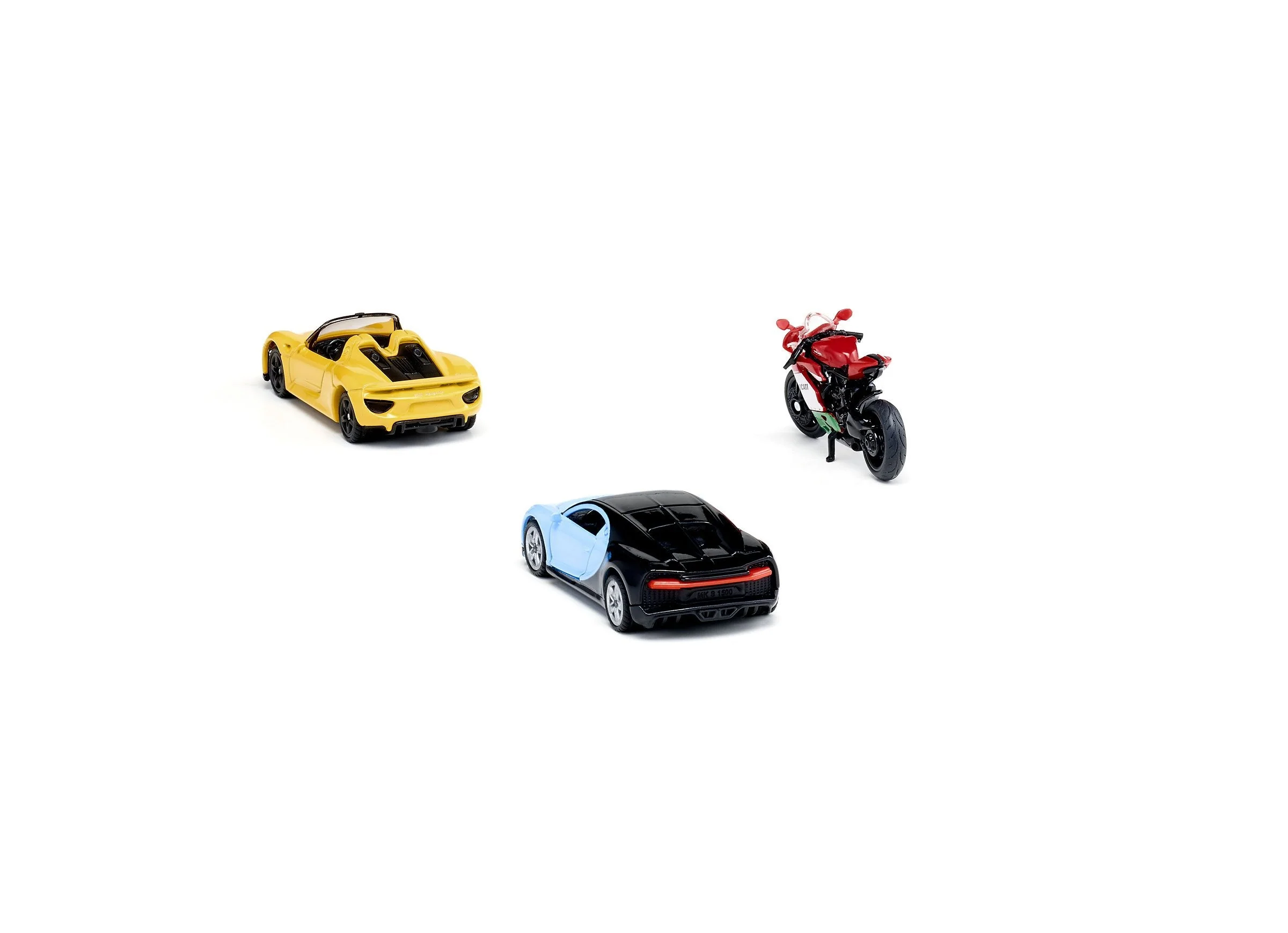 Siku 3pc Sports Car & Motorbike Set - Image 12