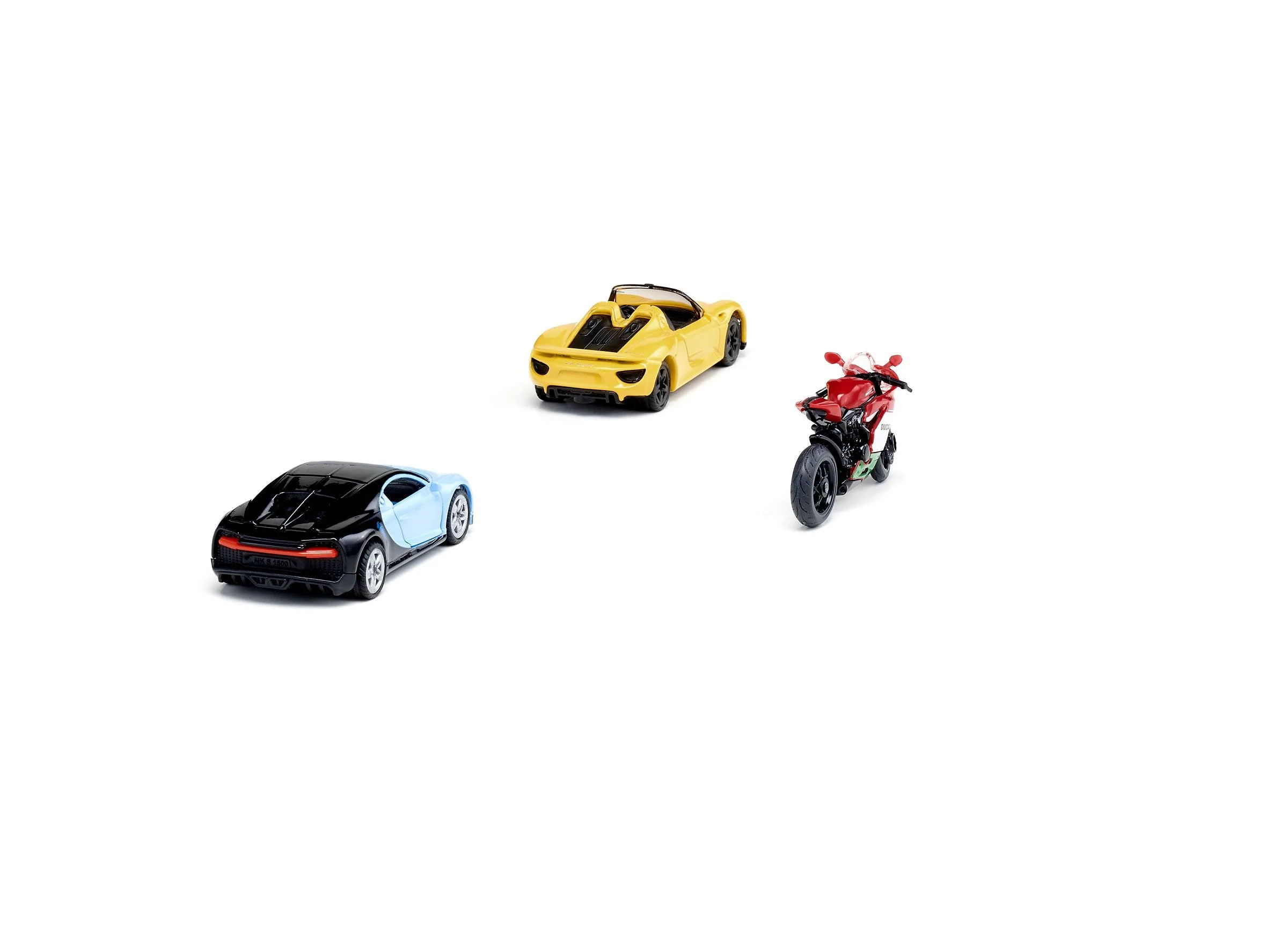 Siku 3pc Sports Car & Motorbike Set - Image 16