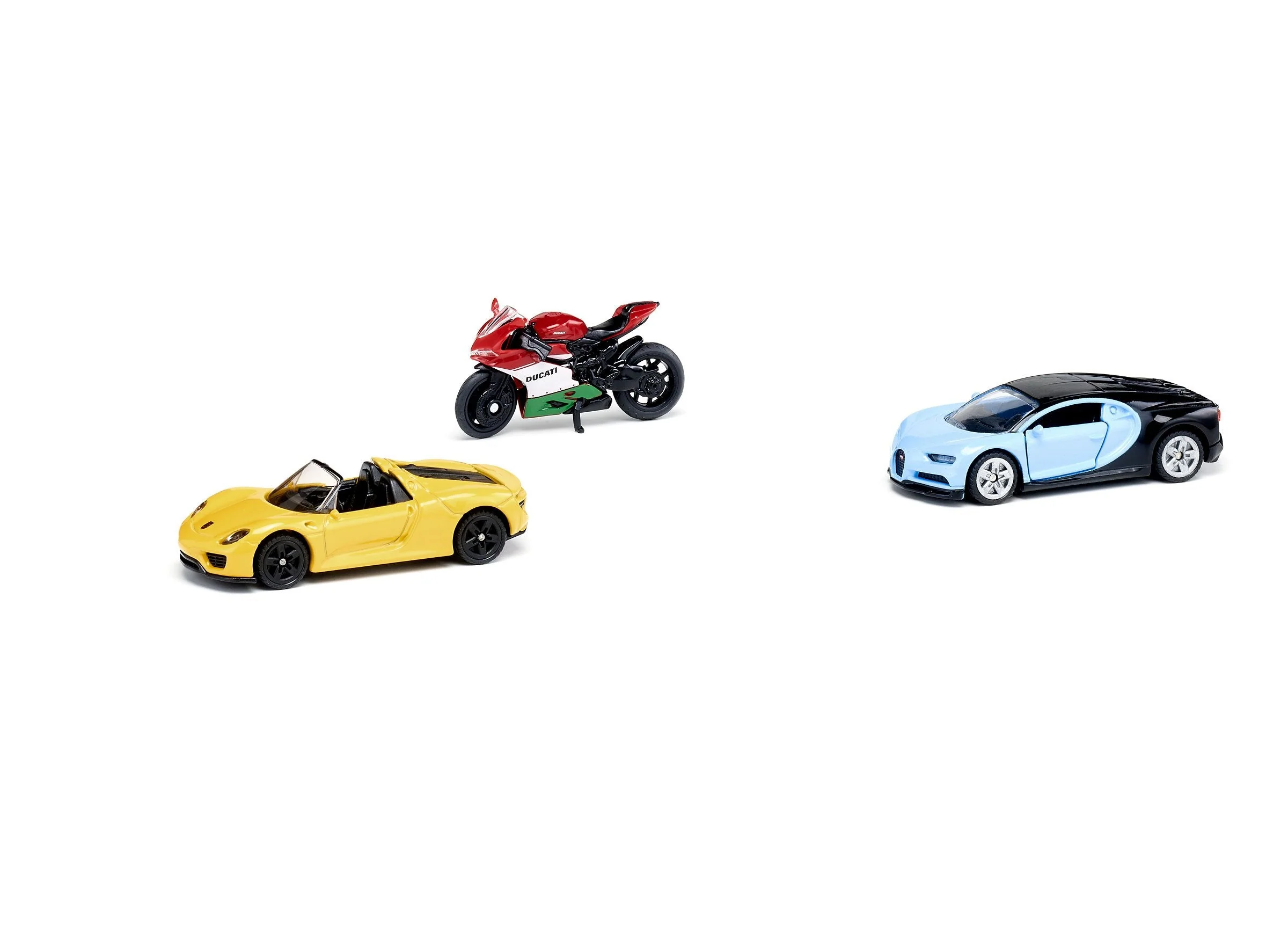 Siku 3pc Sports Car & Motorbike Set - Image 36