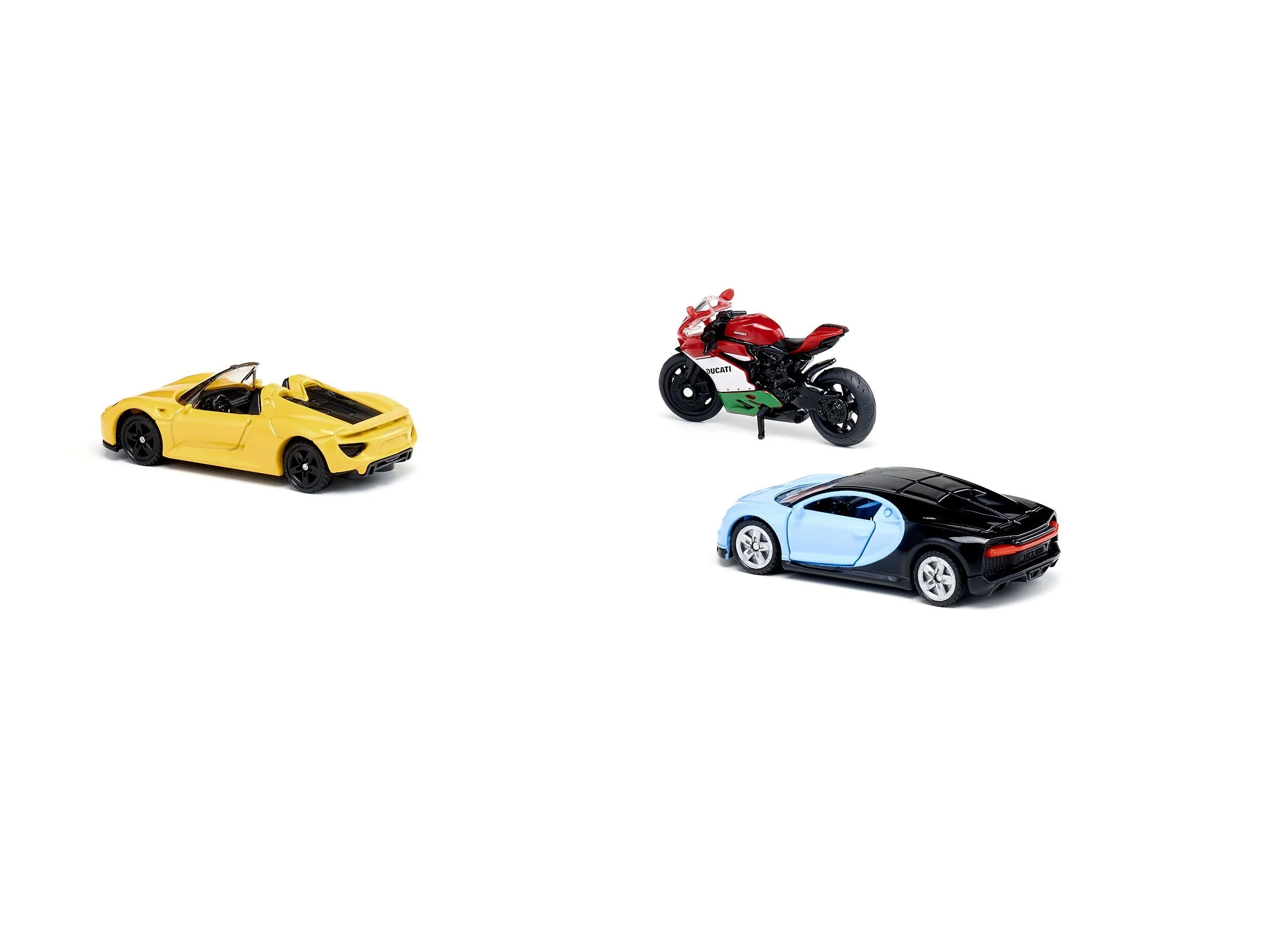 Siku 3pc Sports Car & Motorbike Set - Image 9