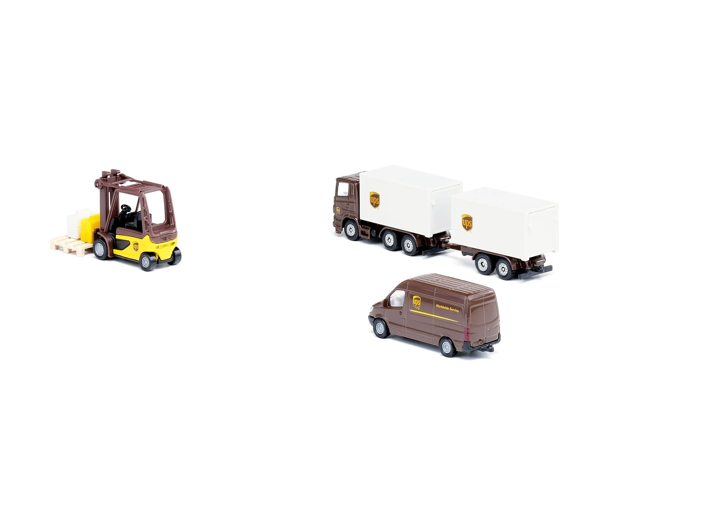 Siku 4pc UPS Logistics Set - Image 10