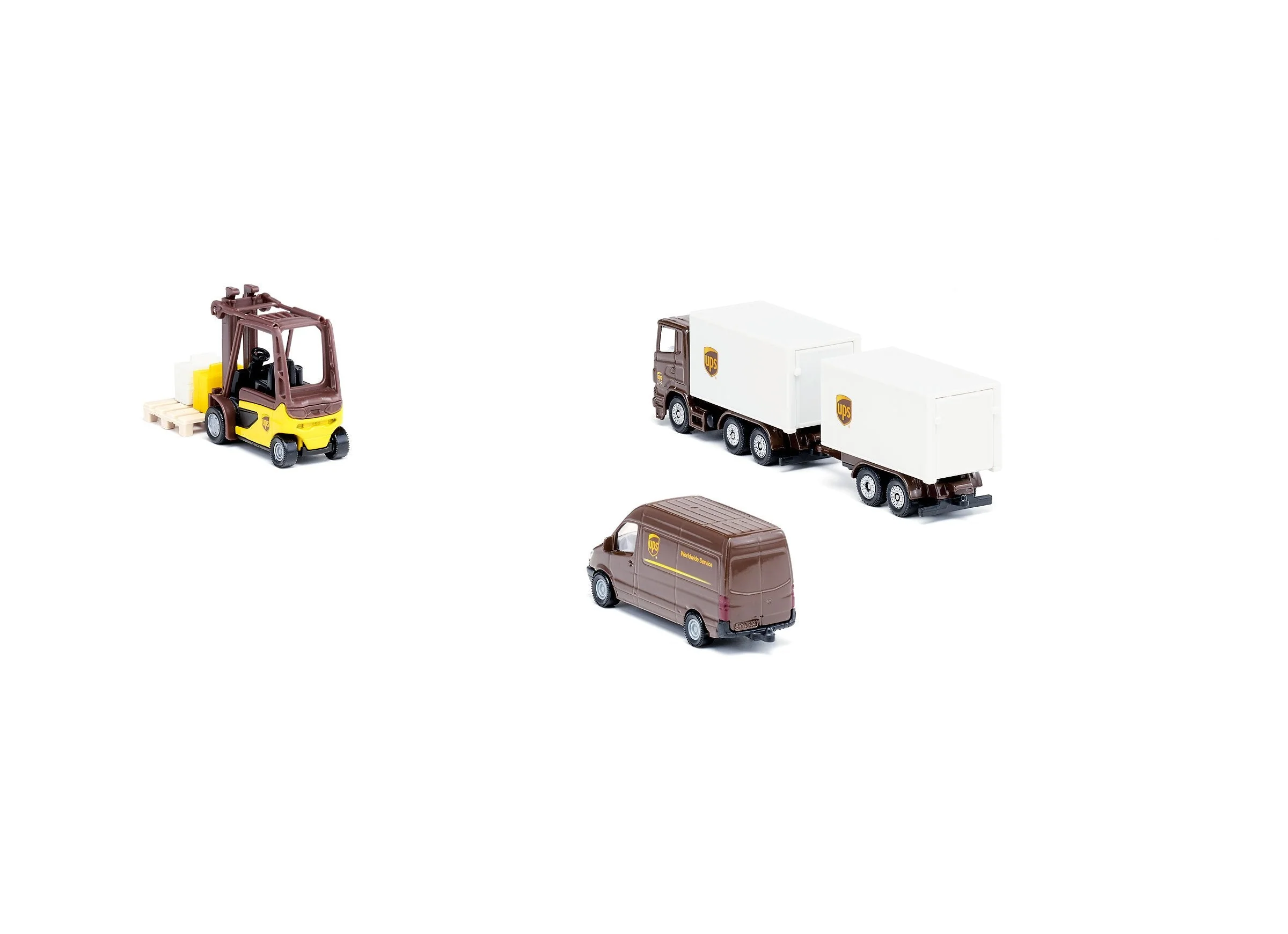Siku 4pc UPS Logistics Set - Image 11