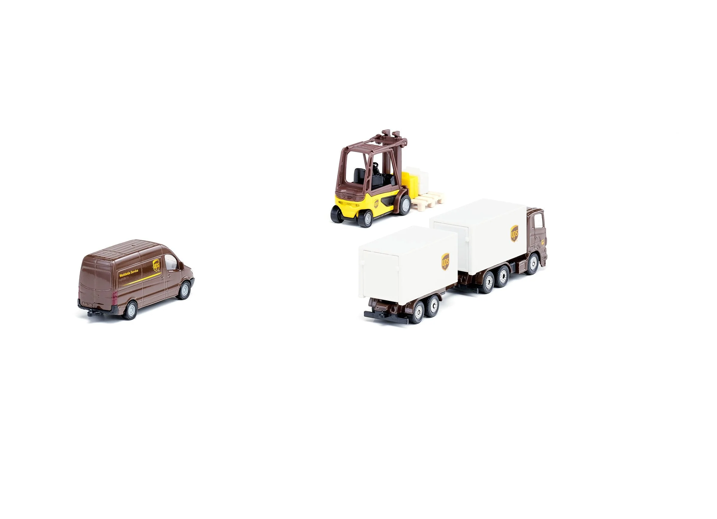 Siku 4pc UPS Logistics Set - Image 17