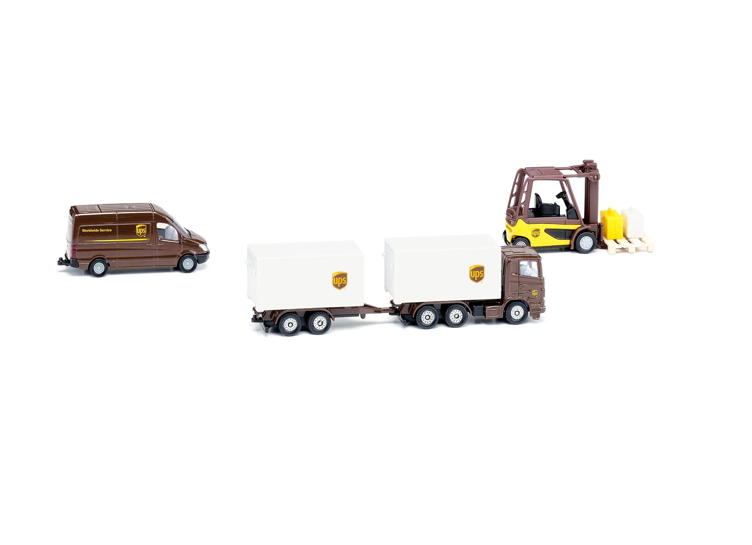 Siku 4pc UPS Logistics Set - Image 21