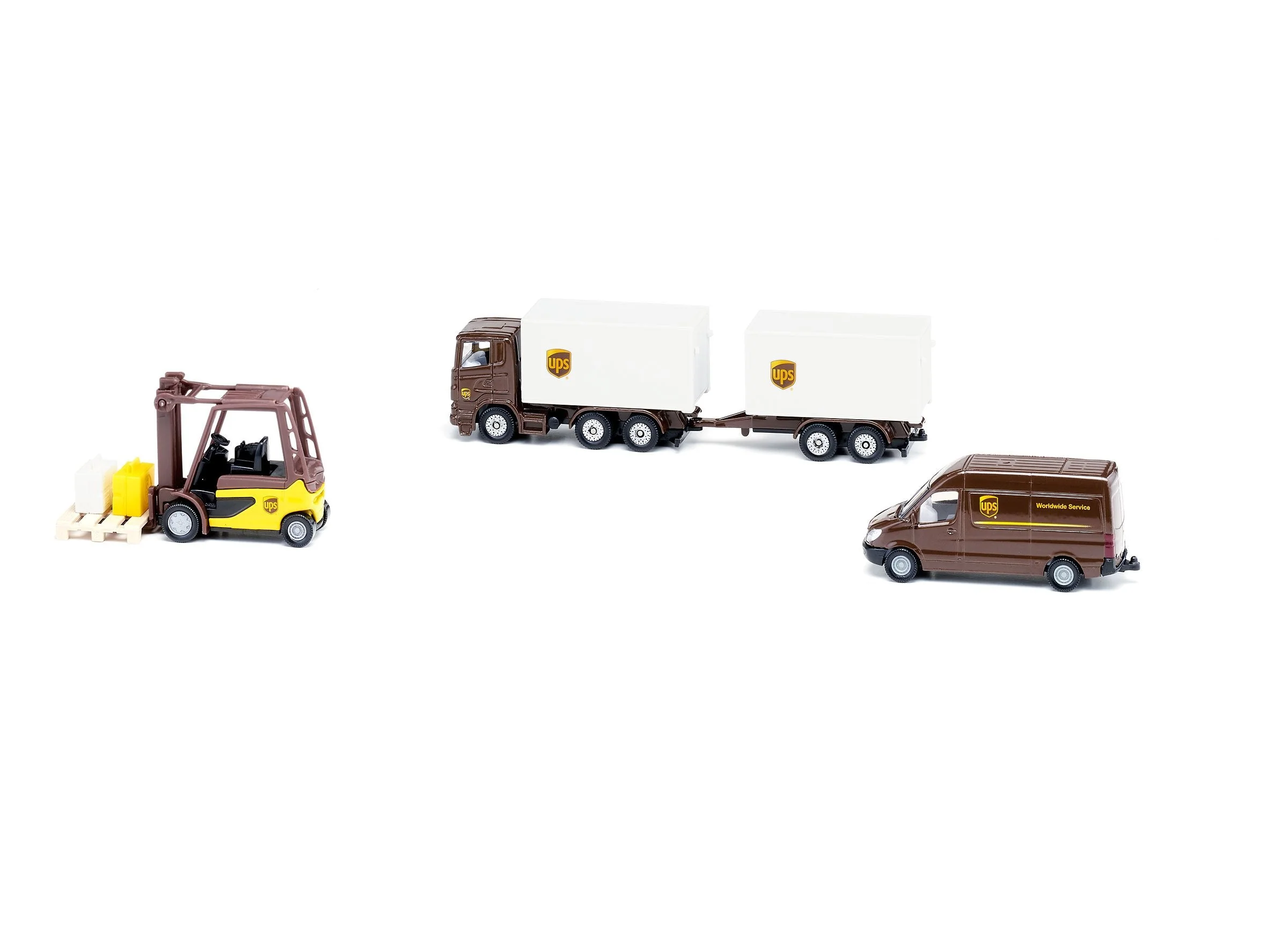 Siku 4pc UPS Logistics Set - Image 7