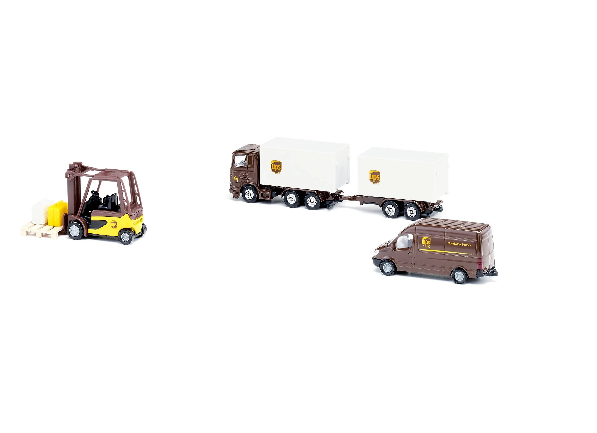 Siku 4pc UPS Logistics Set - Image 8