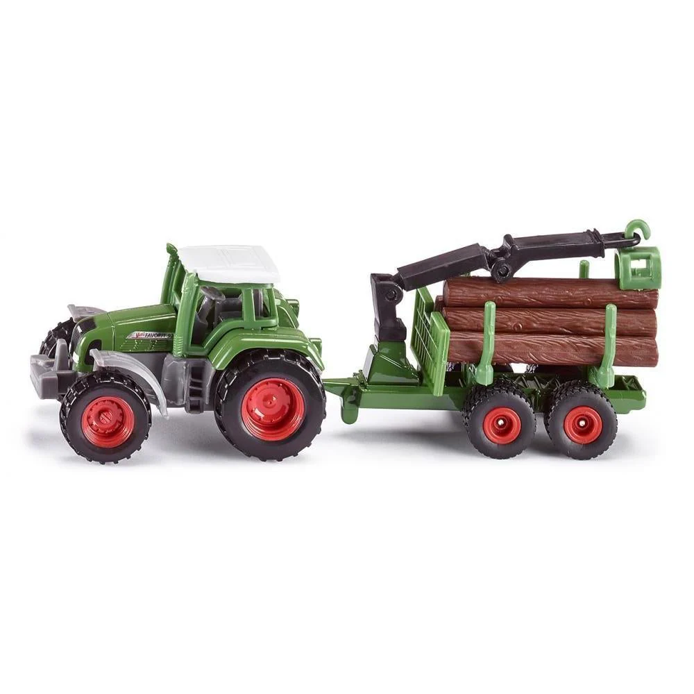 Siku Fendt Favorit 926 with Forestry Trailer