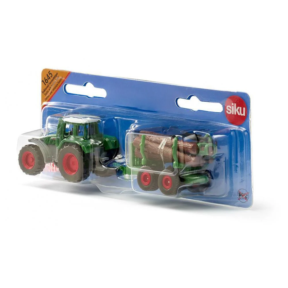 Siku Fendt Favorit 926 with Forestry Trailer - Image 2