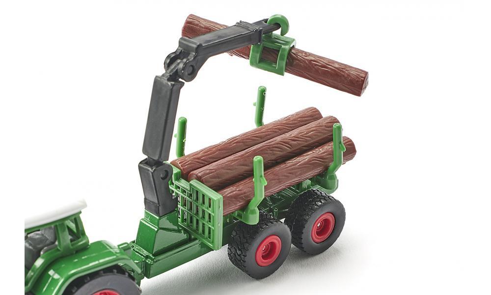 Siku Fendt Favorit 926 with Forestry Trailer - Image 3