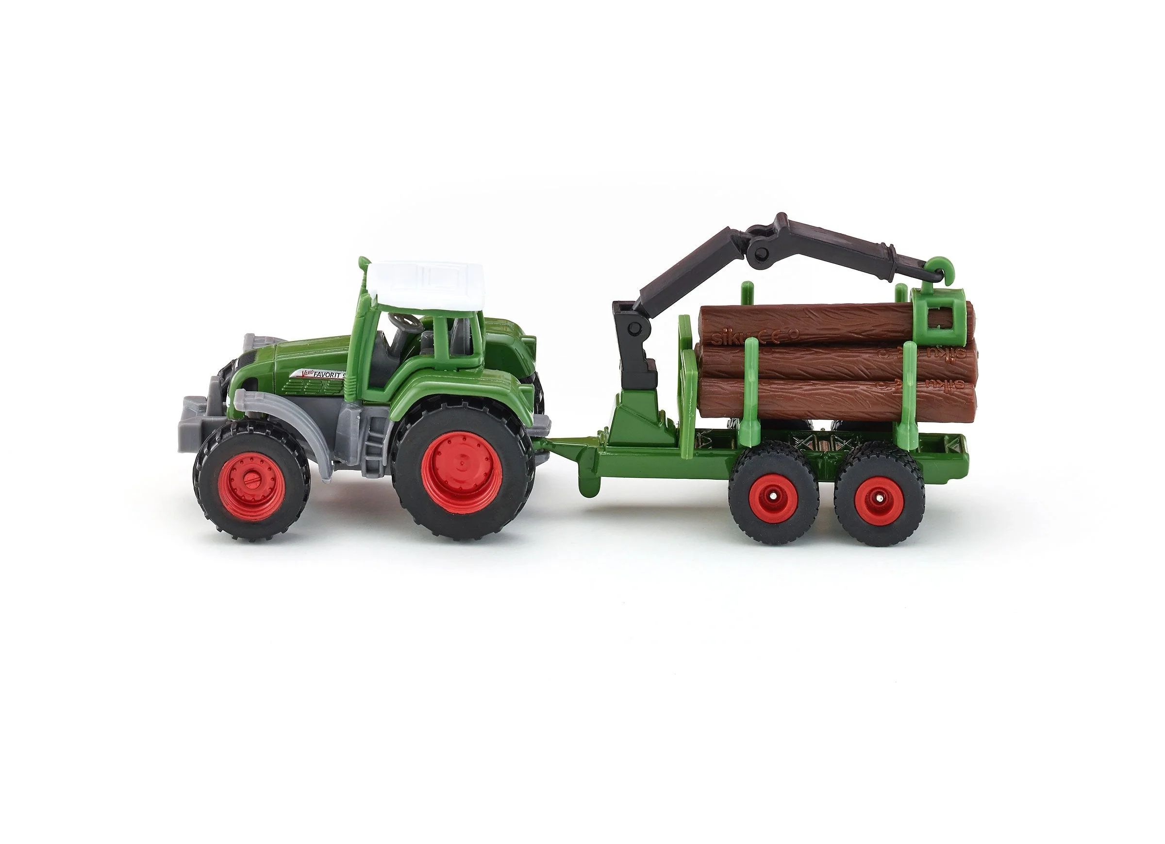 Siku Fendt Favorit 926 with Forestry Trailer - Image 4